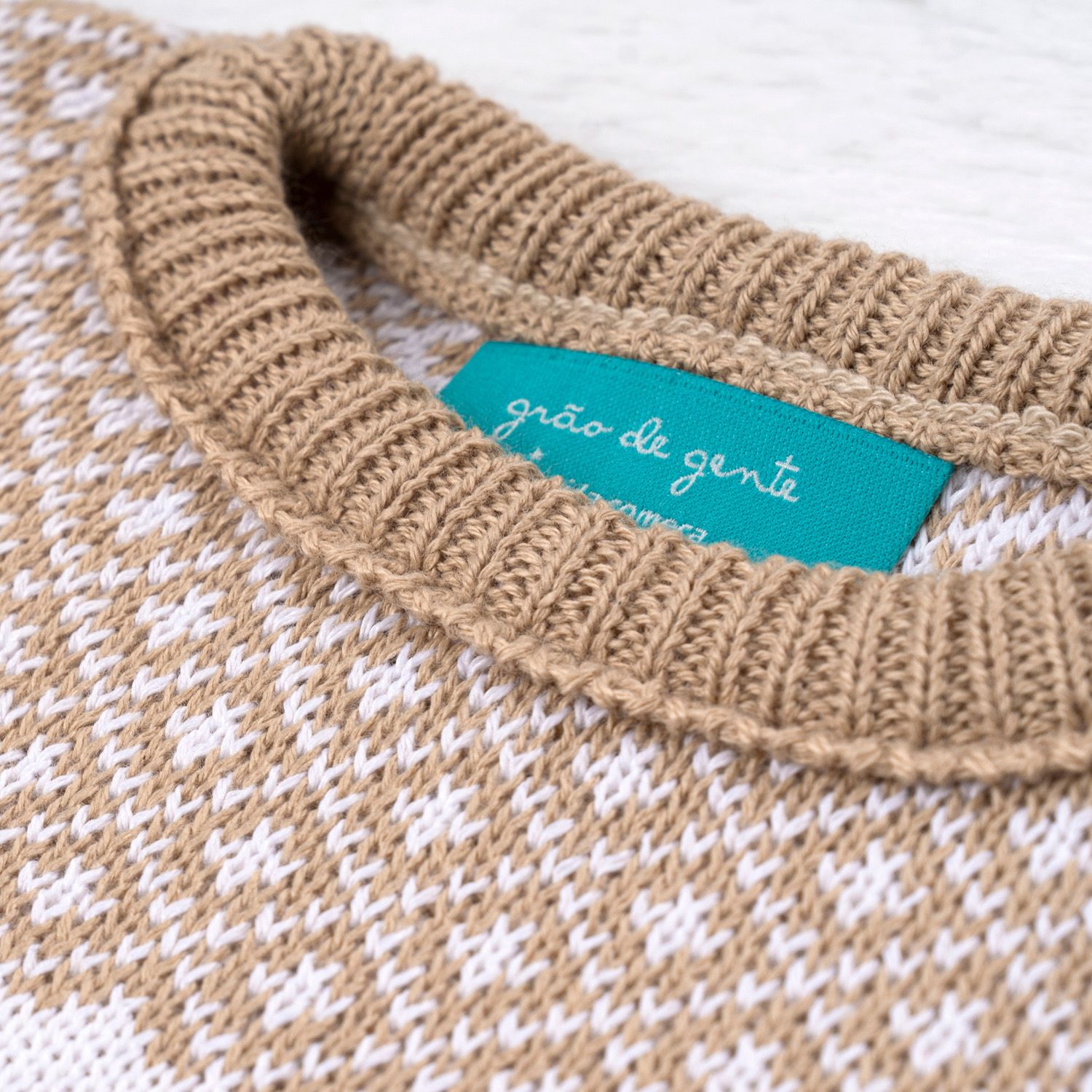 Casaquinho Tricot Geométrico Verde