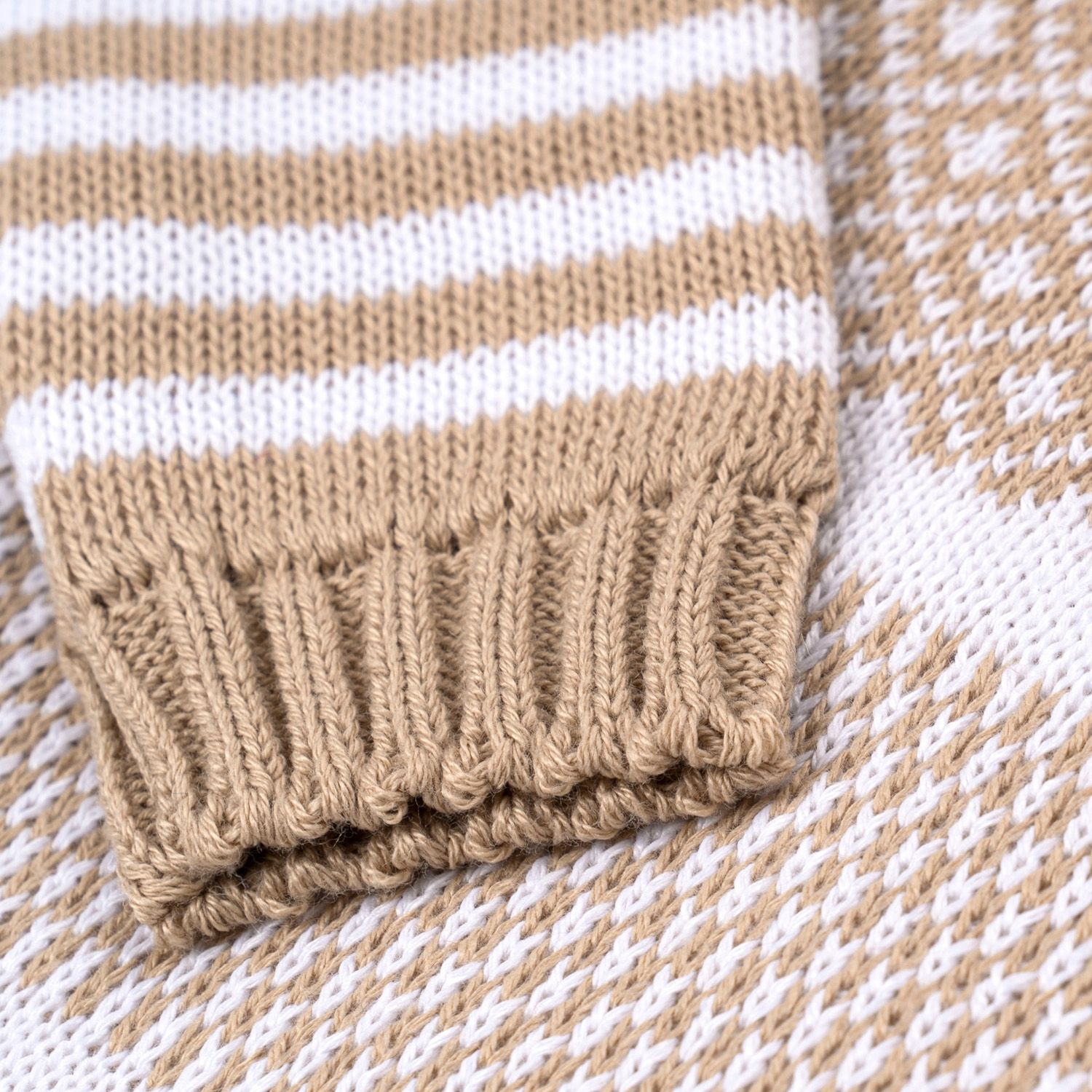 Casaquinho Tricot Geométrico Verde