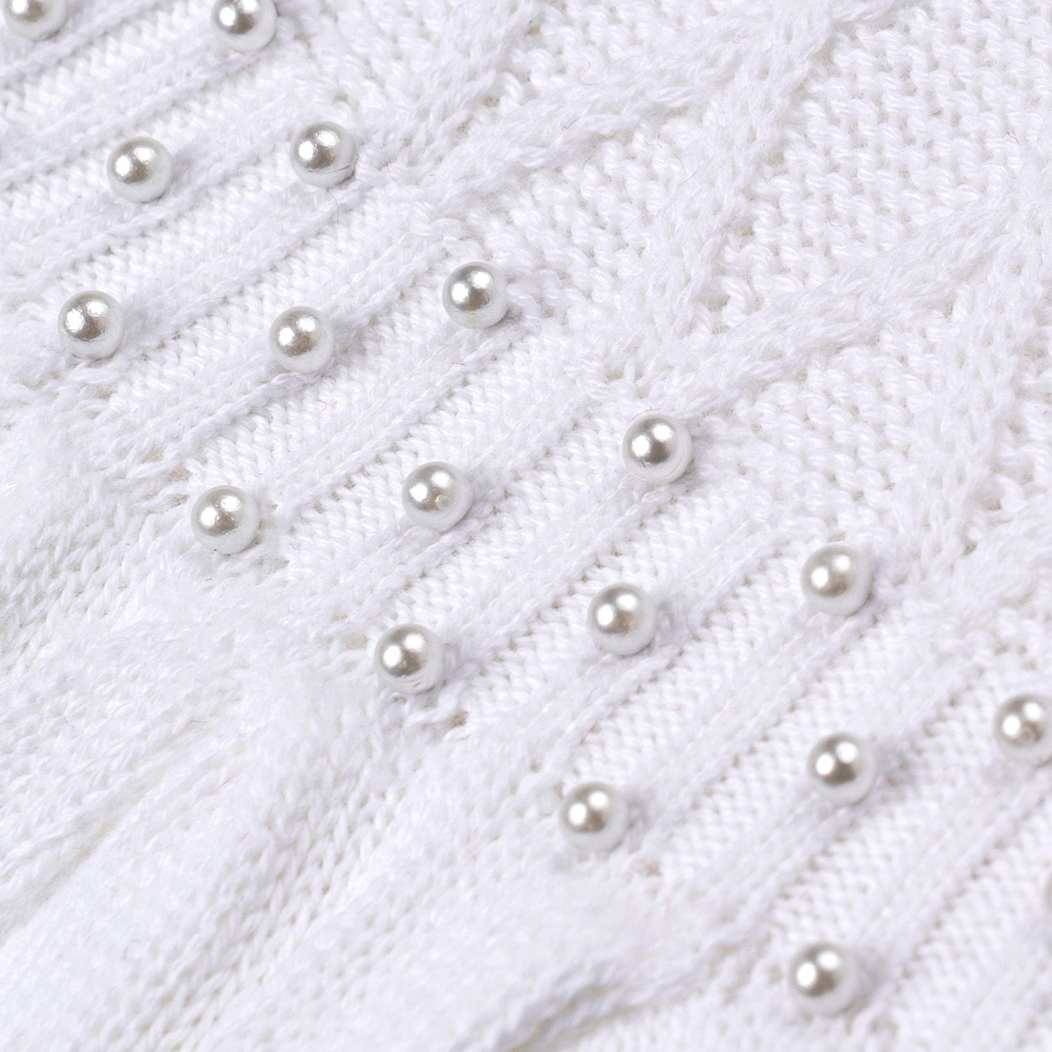 Vestido Tricot com Pérolas Rosa