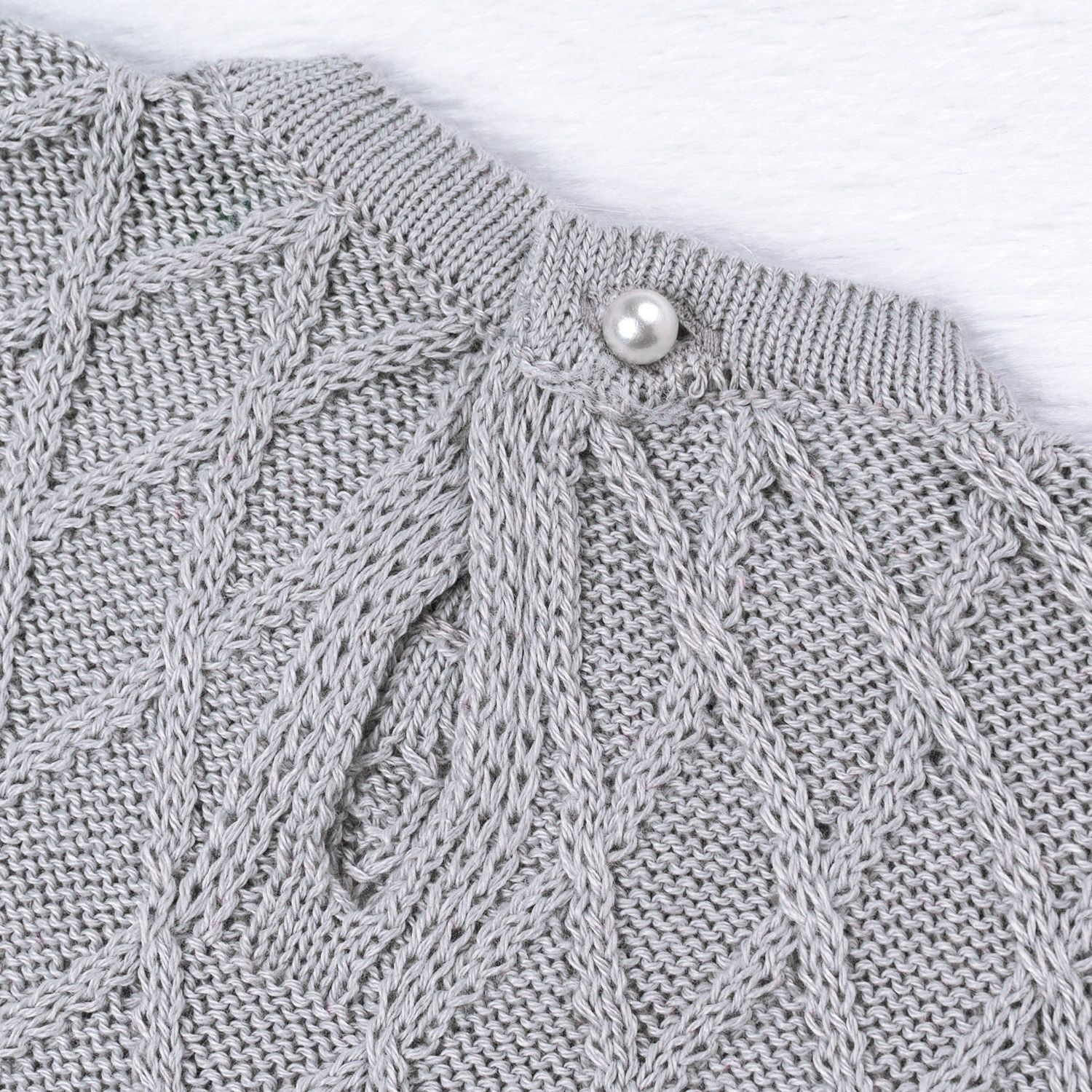 Vestido Tricot com Pérolas Rosa