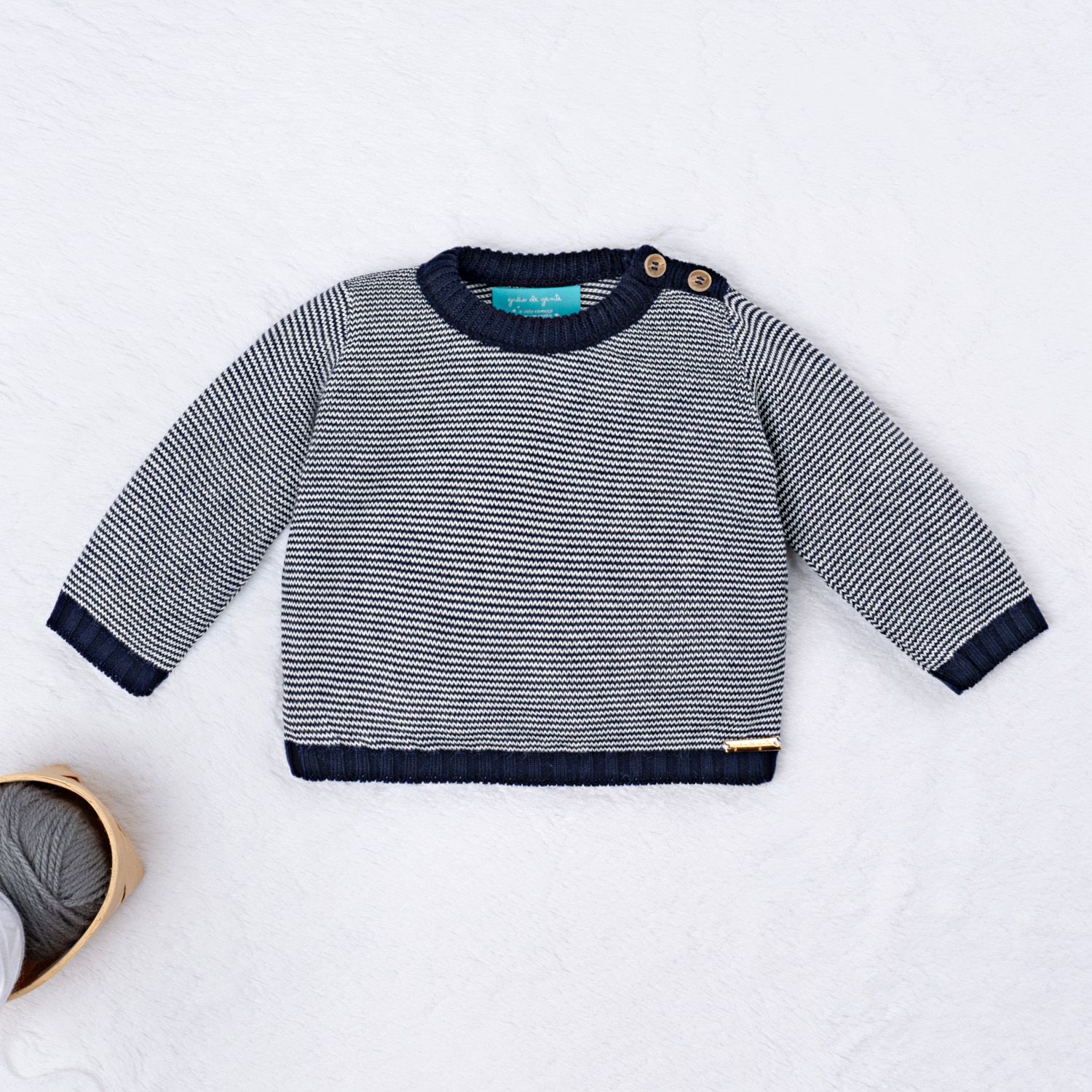 Casaquinho Tricot Micro Chevron Verde