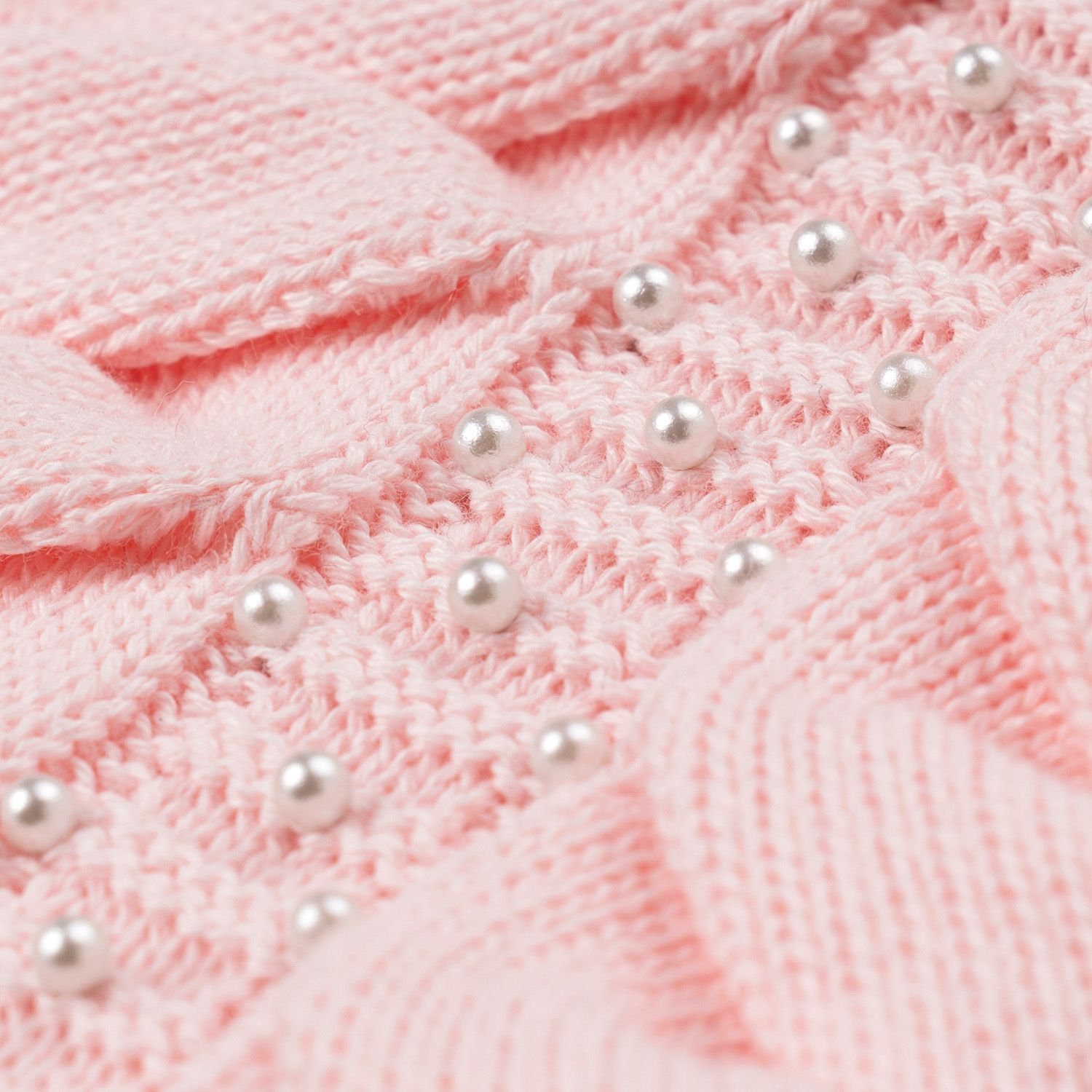 Casaquinho Tricot Drapeado Nude Rosé