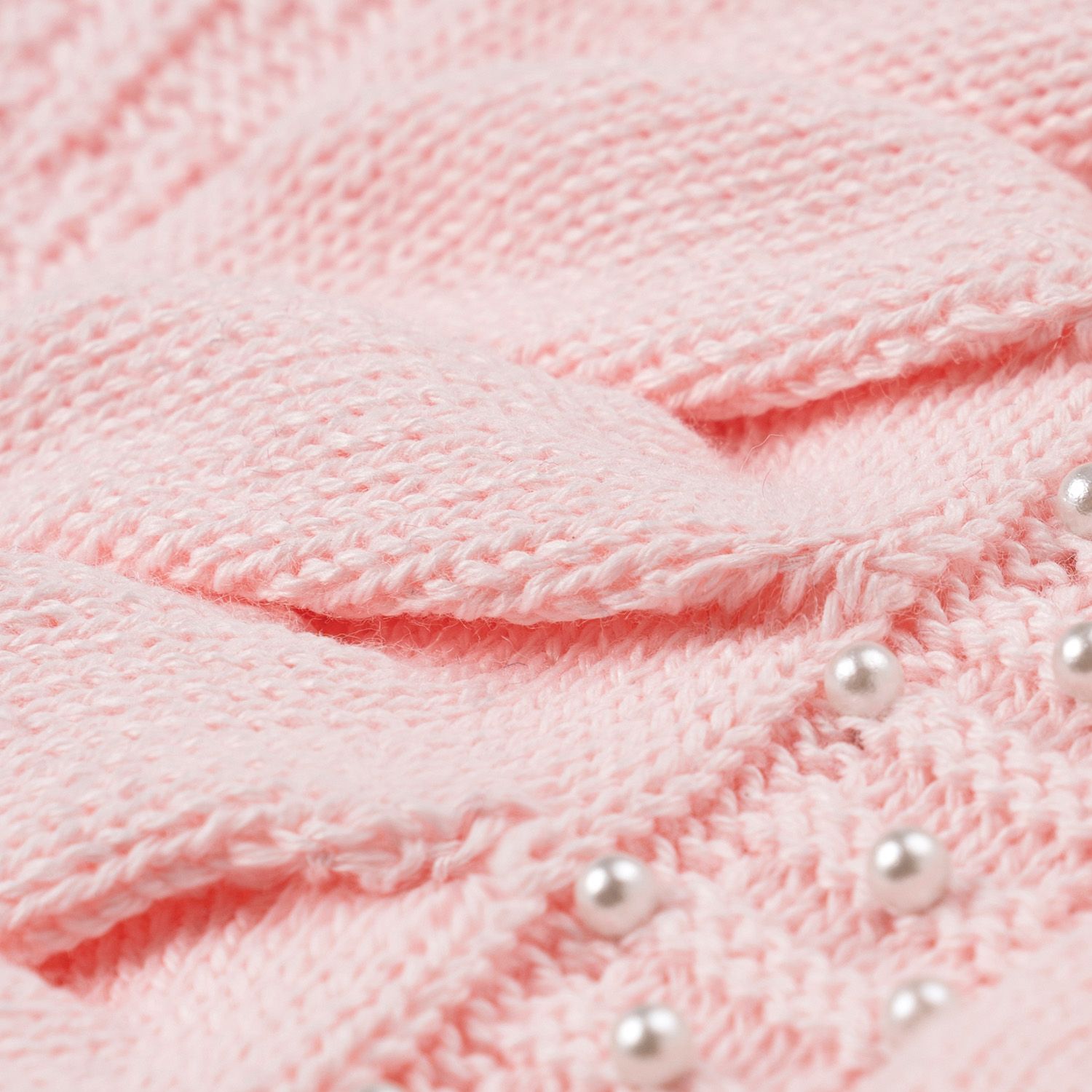 Casaquinho Tricot Drapeado Nude Rosé