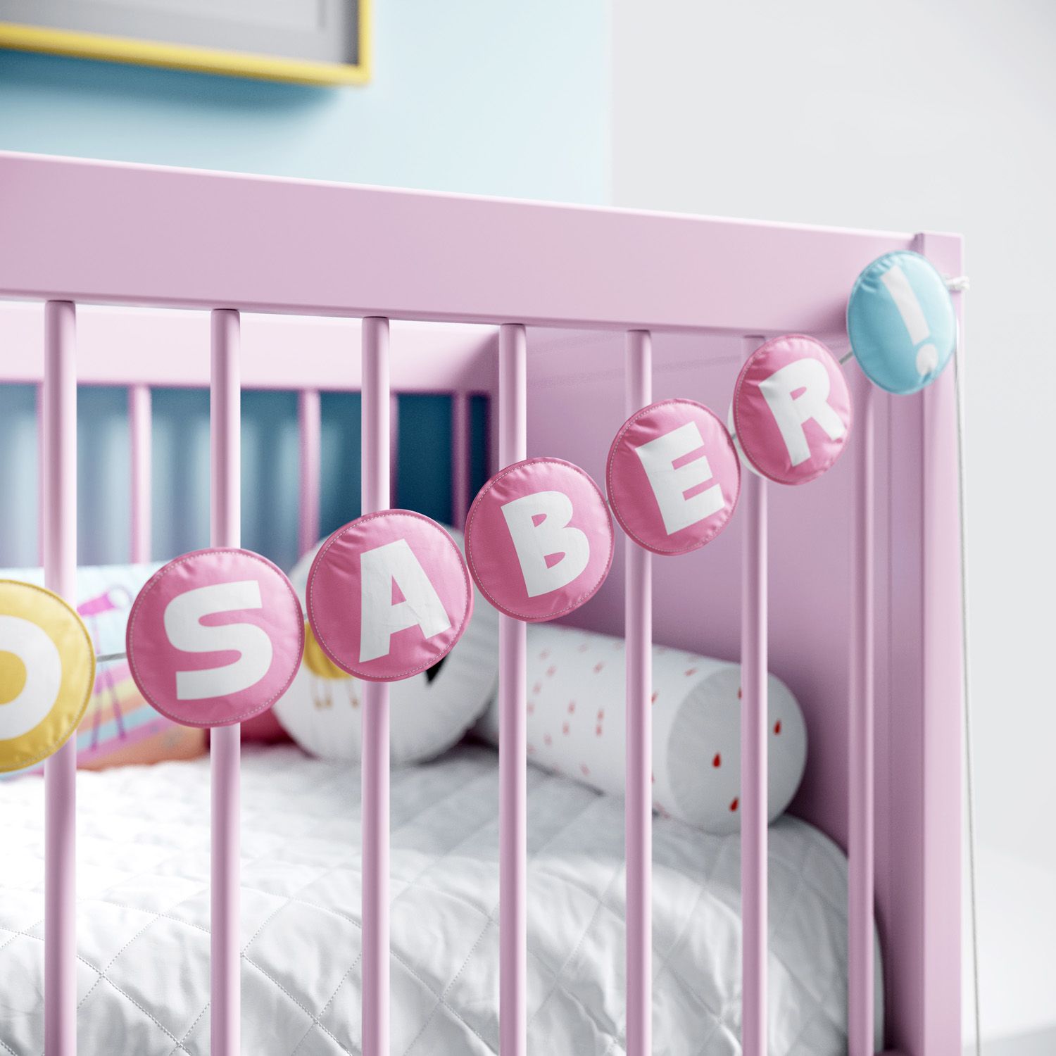 Varal Decorativo O Show da Luna Eu Quero Saber 1,60m