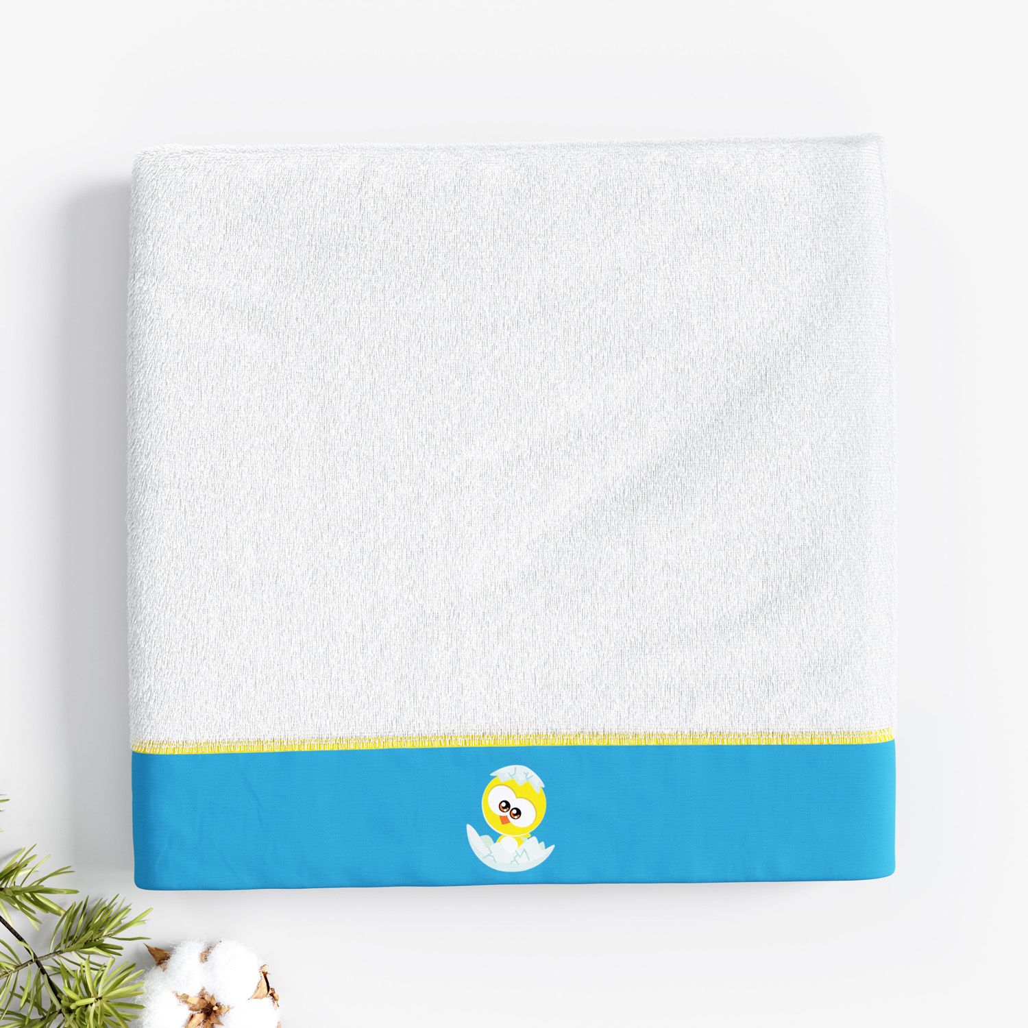 Toalha Fralda Pintinho Amarelinho 1,05M