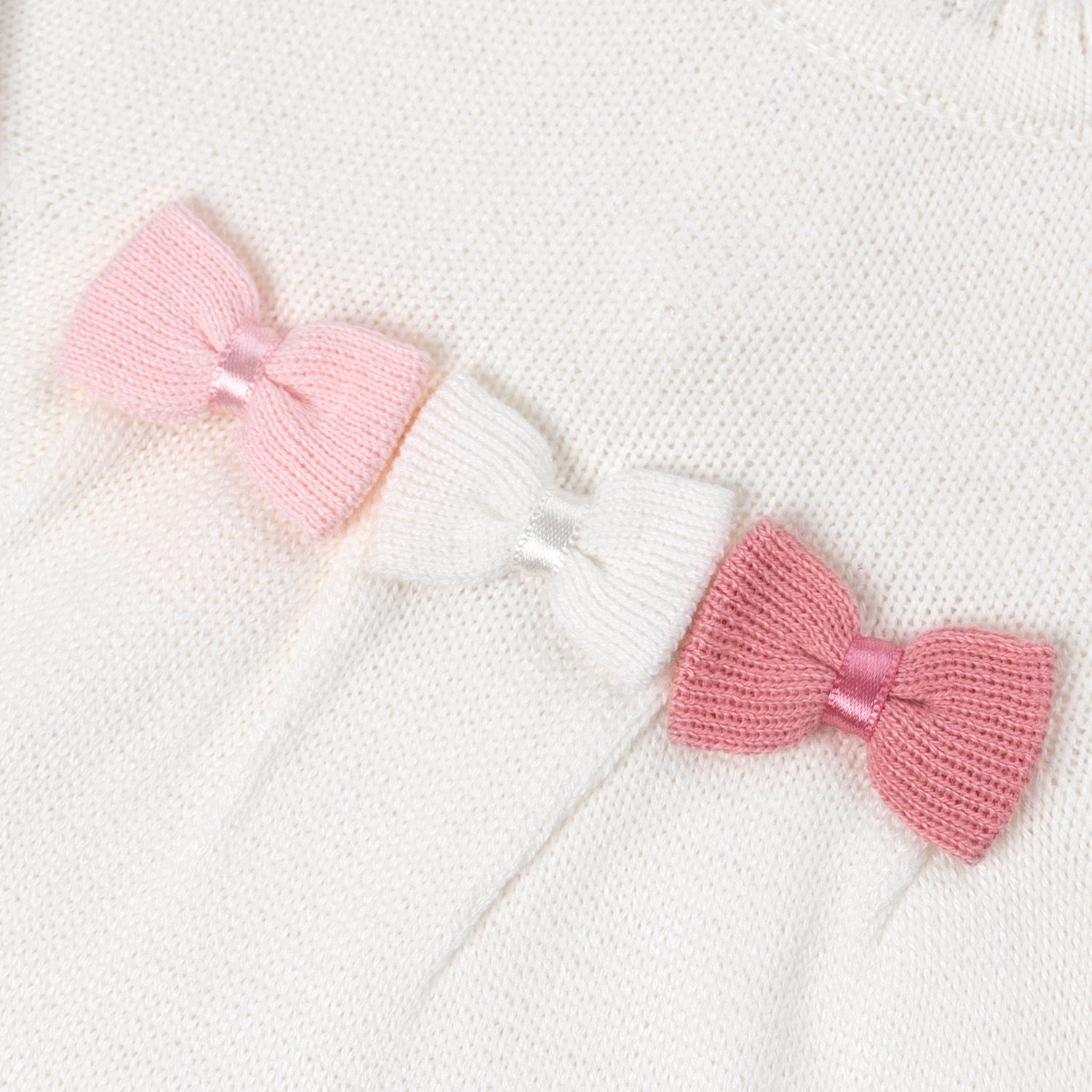 Saída Maternidade Tricot Vestido e Calça Navy Off White e Rosa 02 Peças