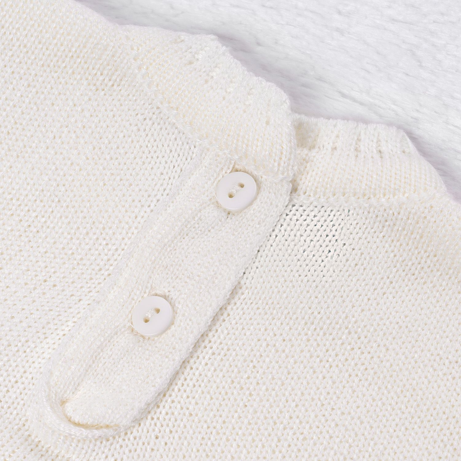 Saída Maternidade Tricot Vestido e Calça Navy Off White e Rosa 02 Peças