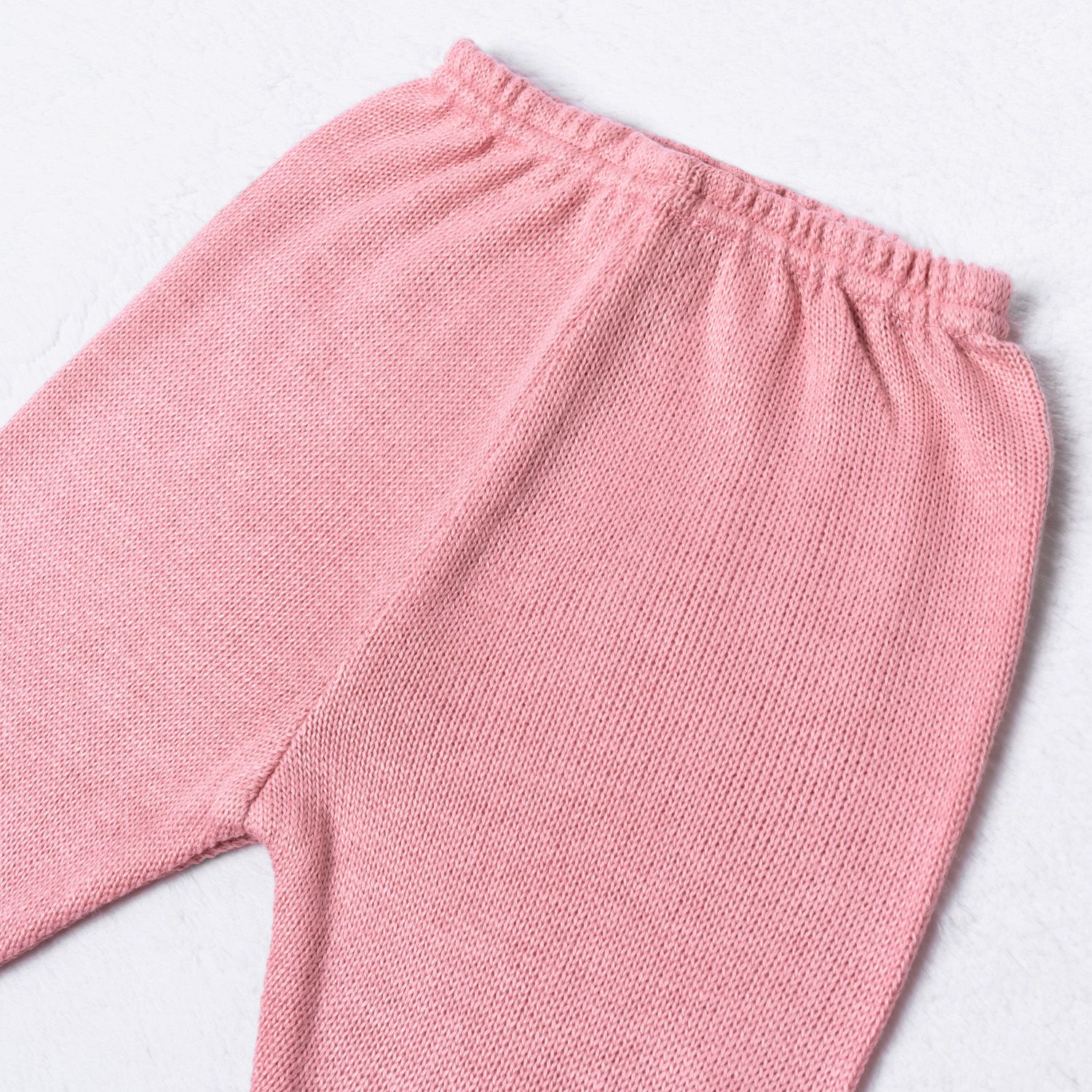 Saída Maternidade Tricot Vestido e Calça Navy Off White e Rosa 02 Peças