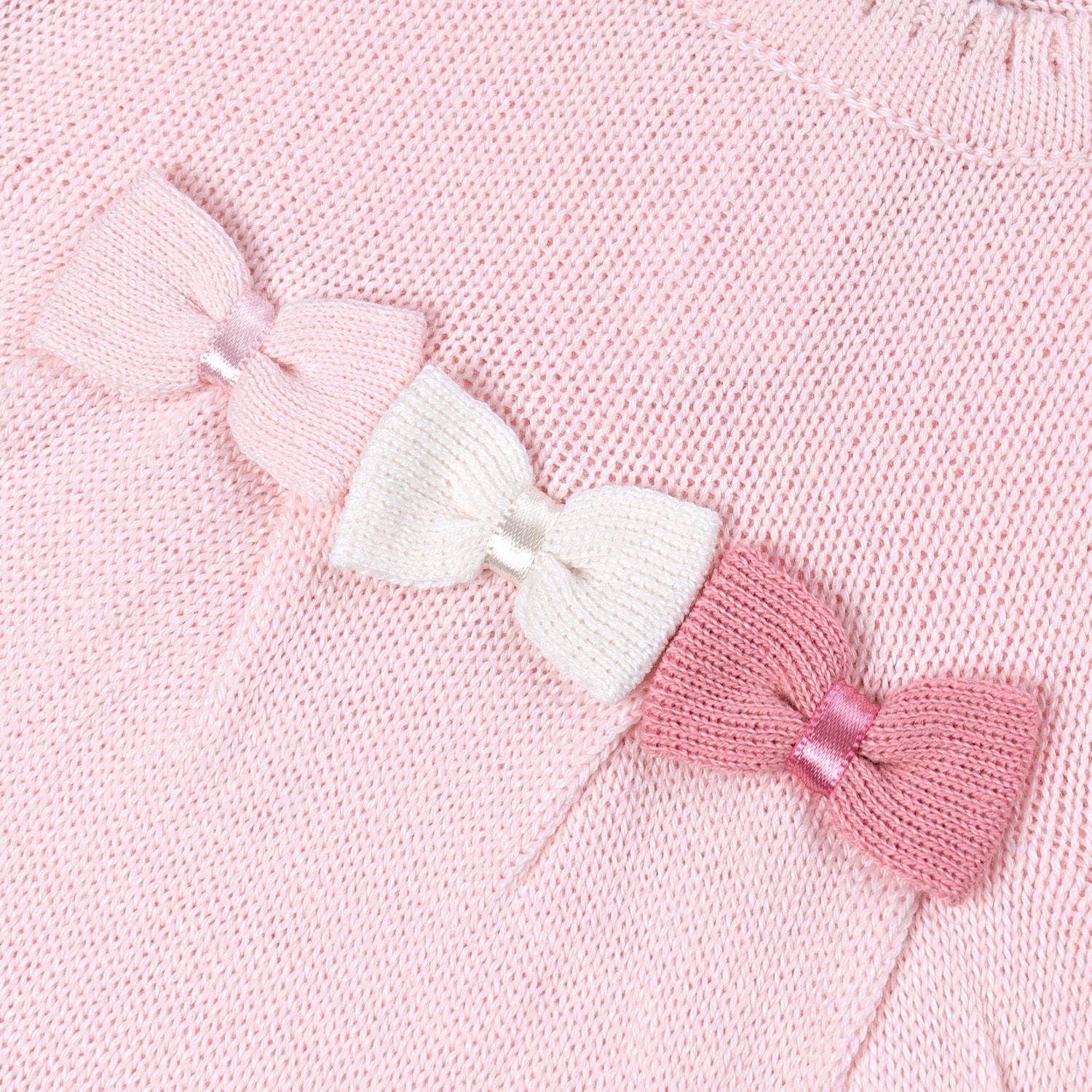 Saída Maternidade Tricot Vestido e Calça Navy Off White e Rosa 02 Peças