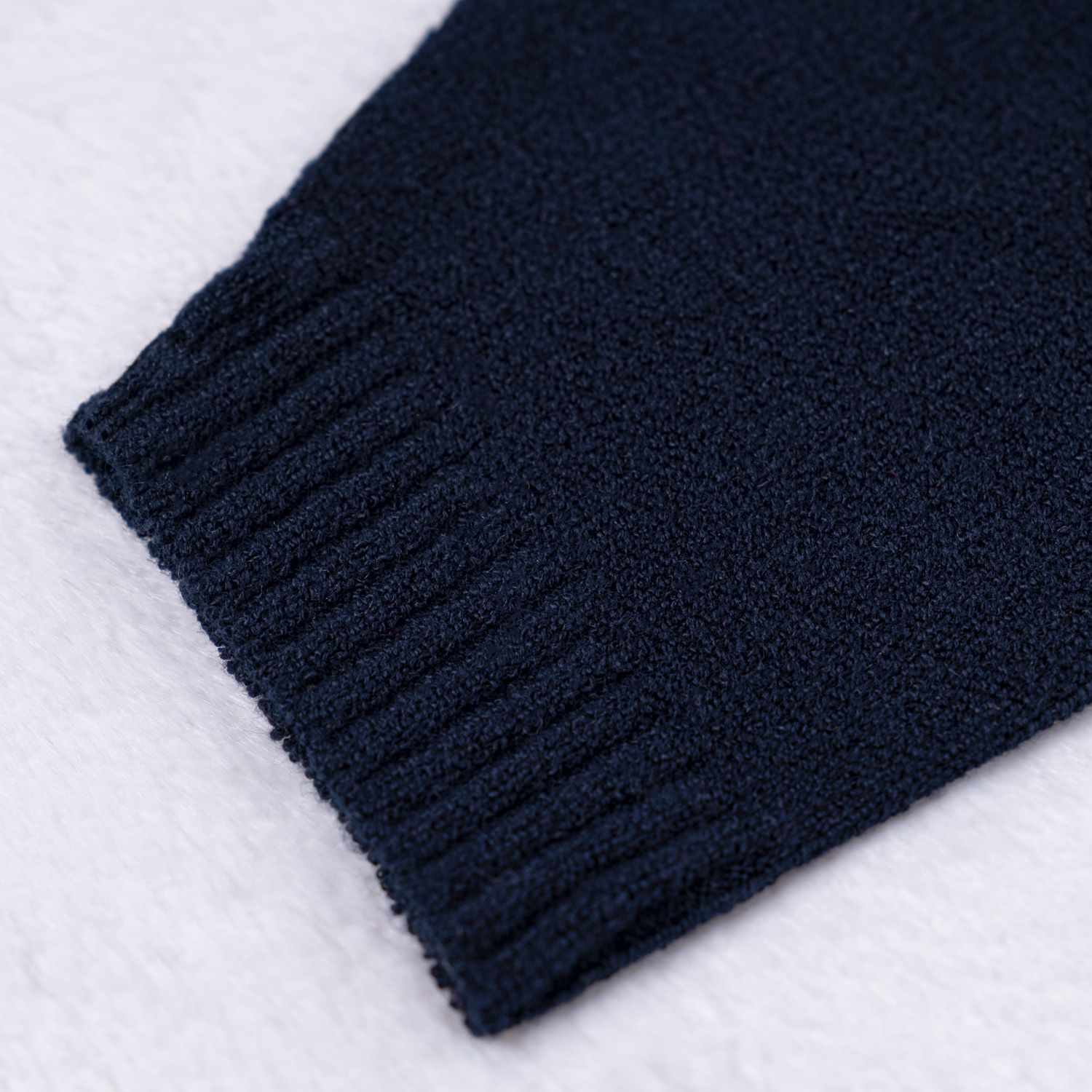 Saída Maternidade Tricot Cardigan e Calça Listras Marinho e Branco 02 Peças