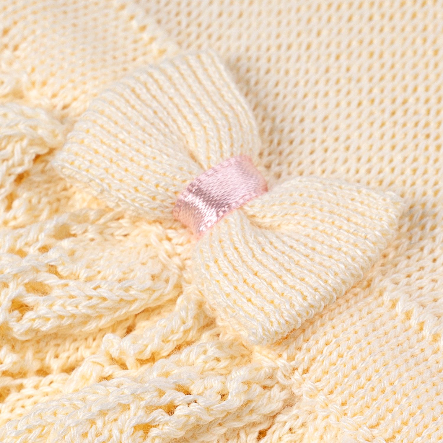 Vestido Tricot Vazado Laços Vermelho