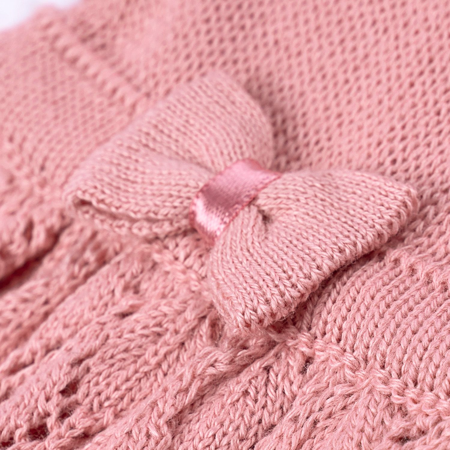 Vestido Tricot Vazado Laços Vermelho