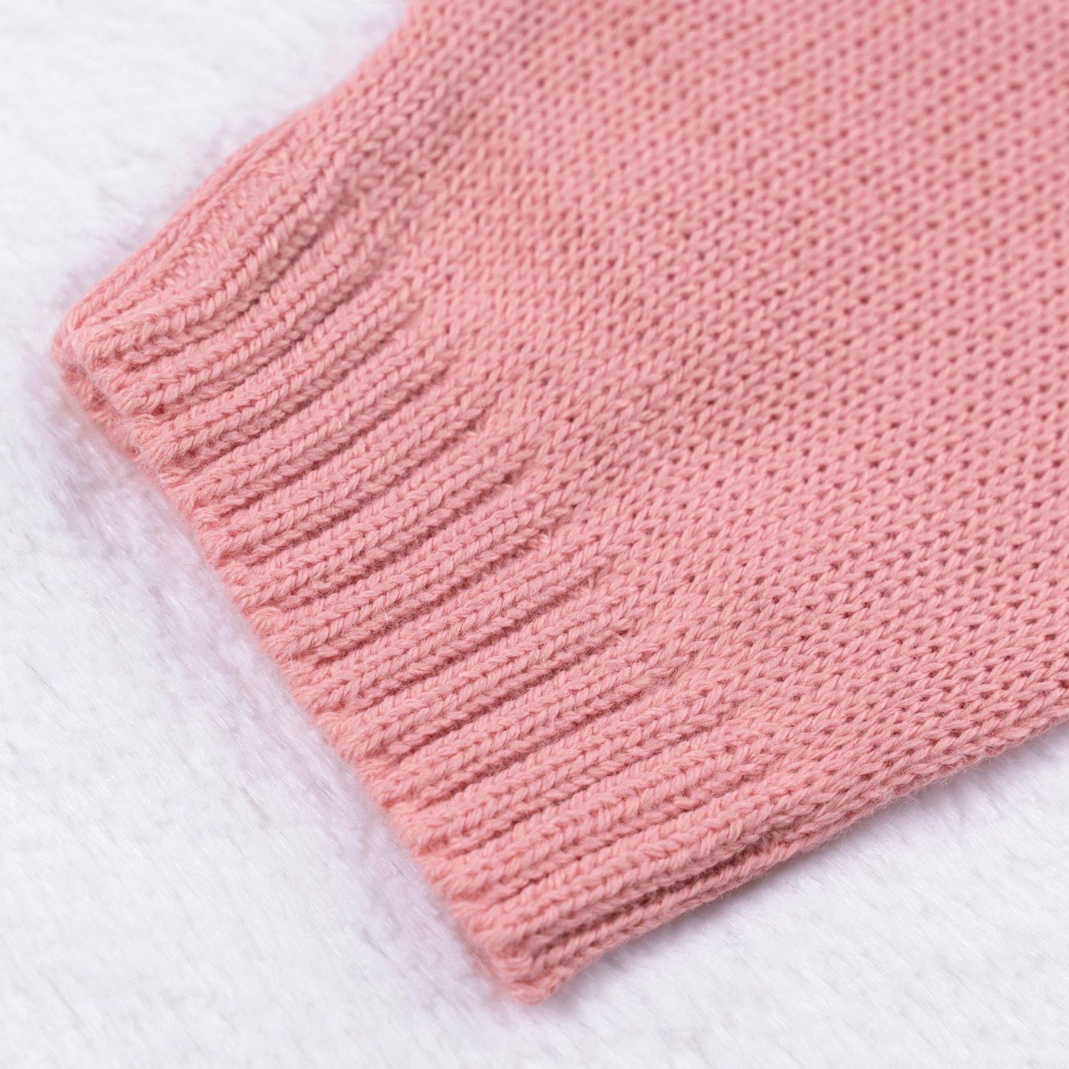 Saída Maternidade Tricot Vestido e Calça Losango Rococó Rosa Chiclete 02 Peças