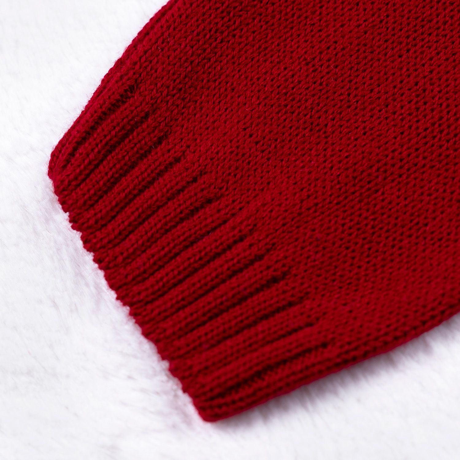 Saída Maternidade Tricot Vestido e Calça Tijolinho e Lacinhos Branco 02 Peças