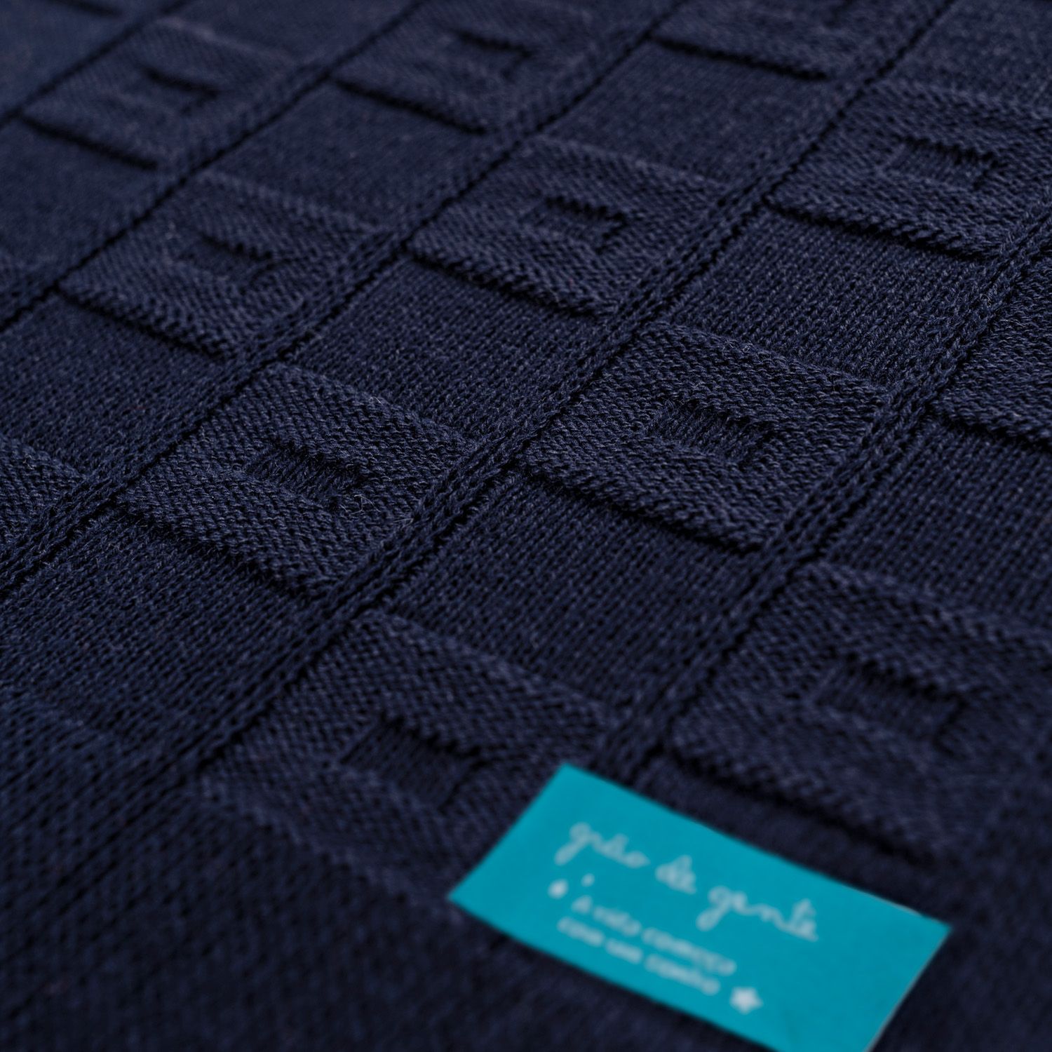 Manta Bebê Tricot Quadrado Perfeito Branco 80cm