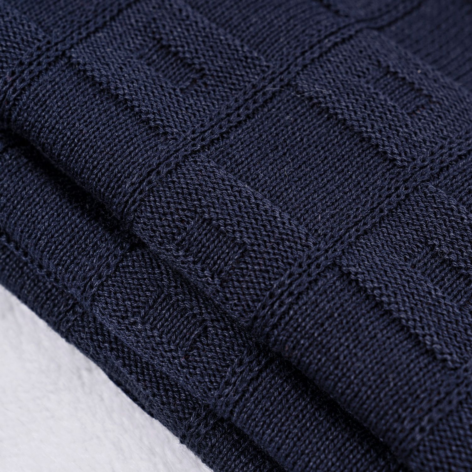 Manta Bebê Tricot Quadrado Perfeito Branco 80cm