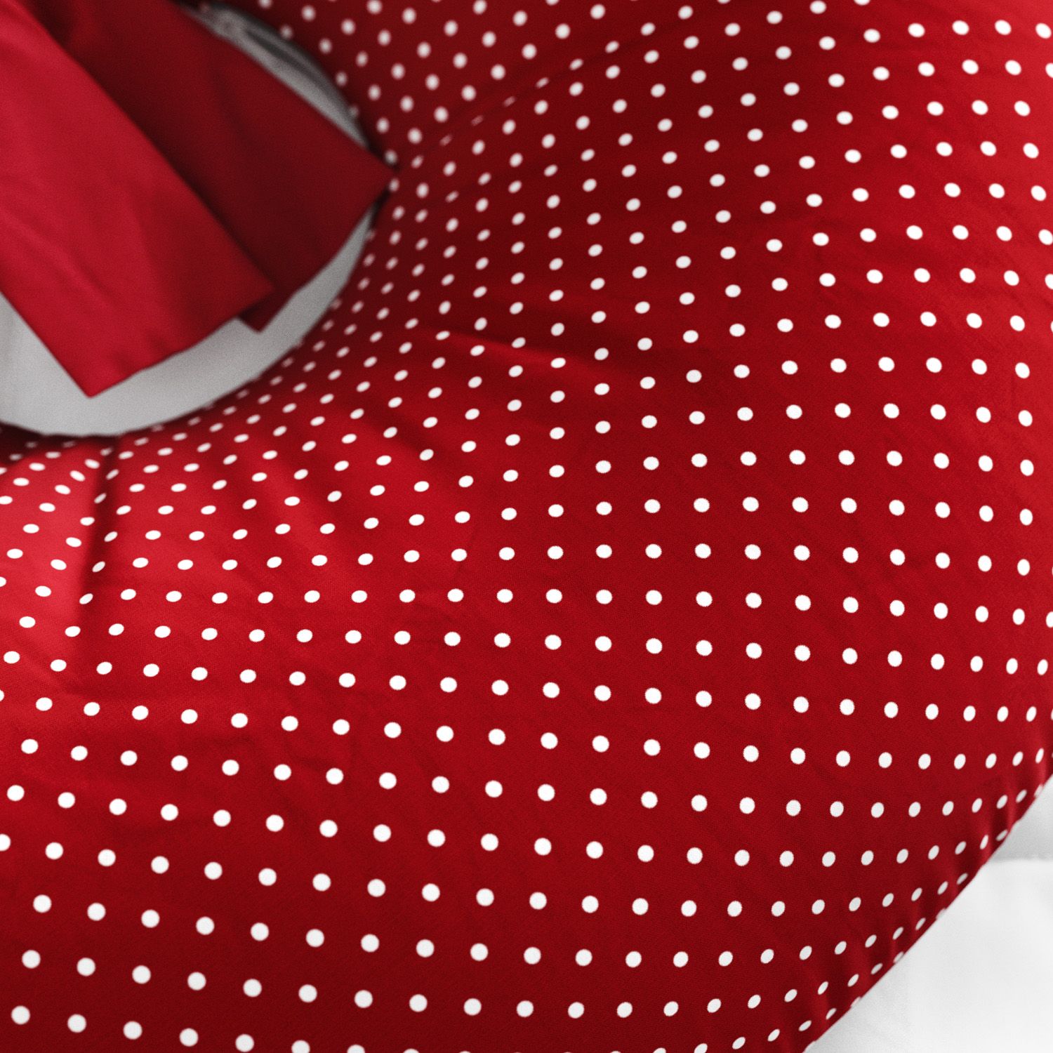 Almofada Amamentação Mini Poá Azul com Laço