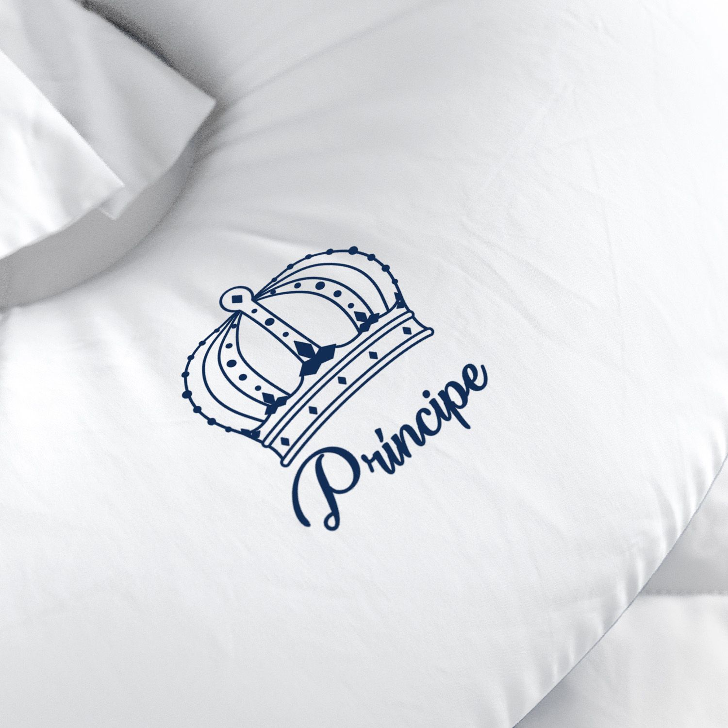 Almofada Amamentação Menino Príncipe Azul Frente e Verso com Laço