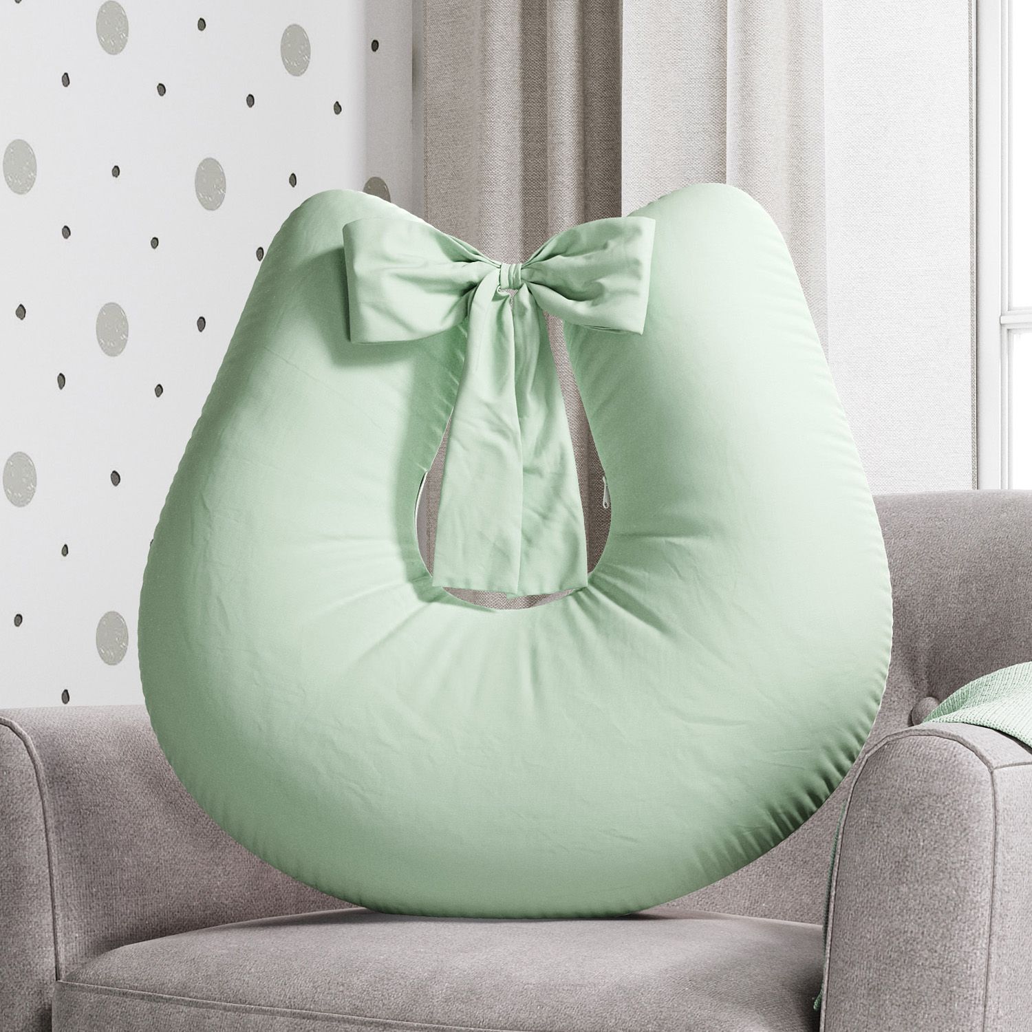 Almofada Amamentação com Laço Amarelo