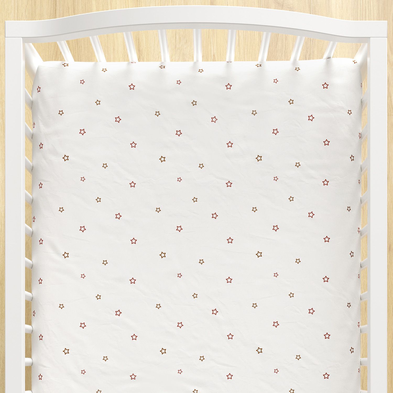 Lençol Berço com Elástico Estrelinha Boho