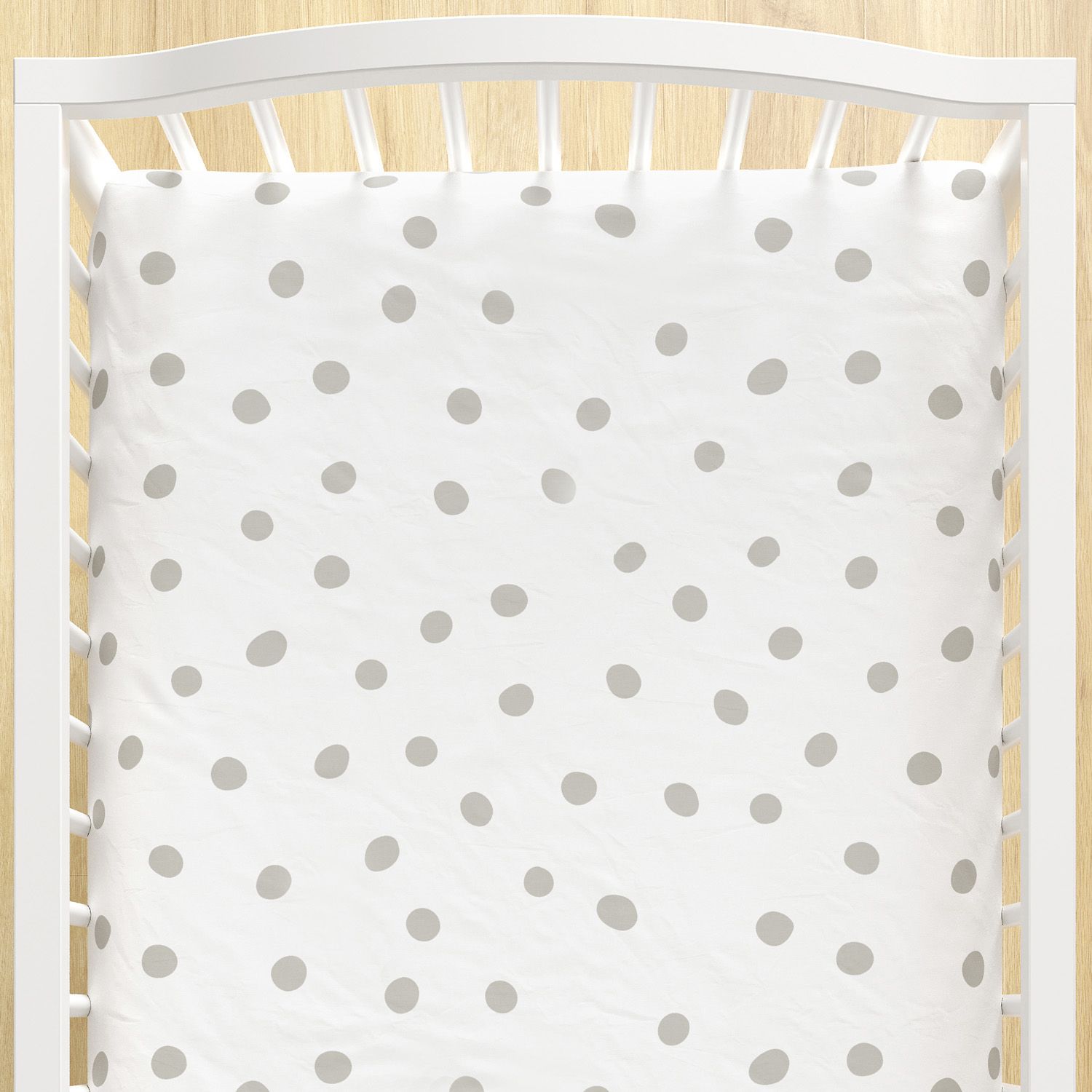 Lençol Berço com Elástico Maxi Poá Cinza