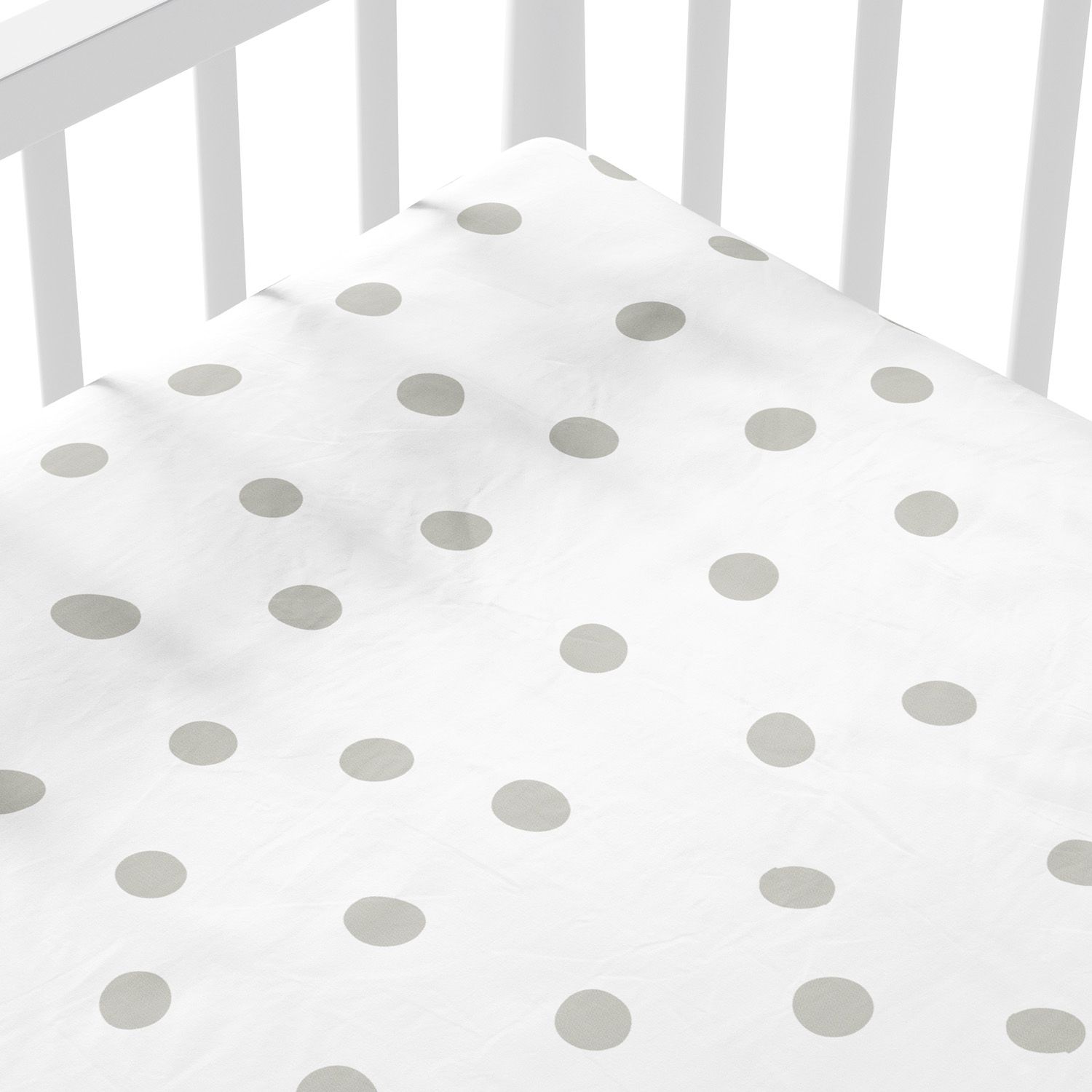 Lençol Berço com Elástico Maxi Poá Cinza