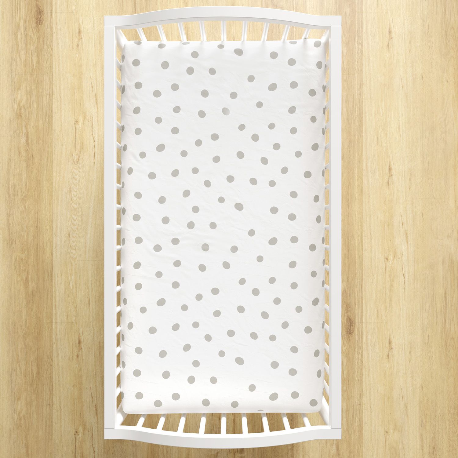 Lençol Berço com Elástico Maxi Poá Cinza