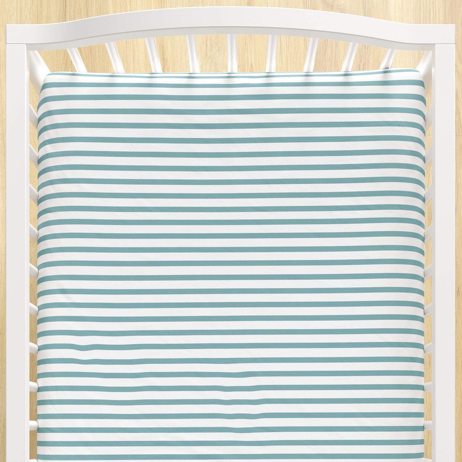 Lençol Berço com Elástico Listra Cinza