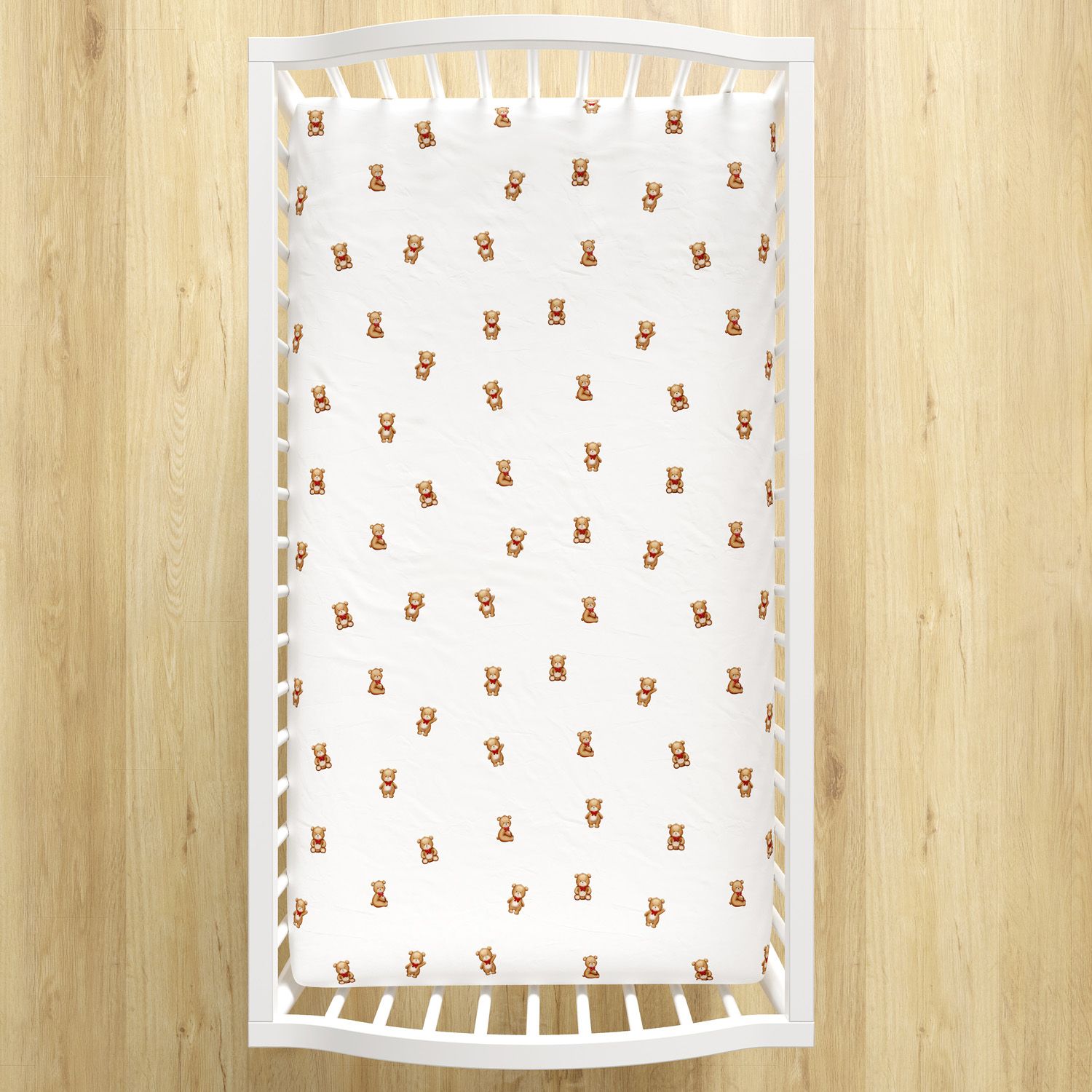 Lençol Berço com Elástico Ursinho Vintage