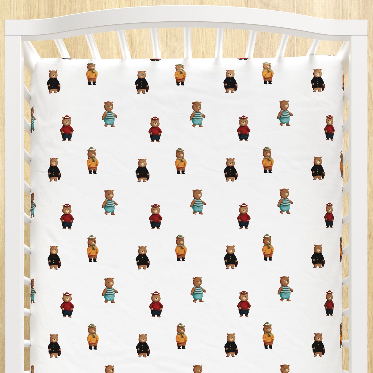 Lençol Berço com Elástico Teddy Pelo Mundo