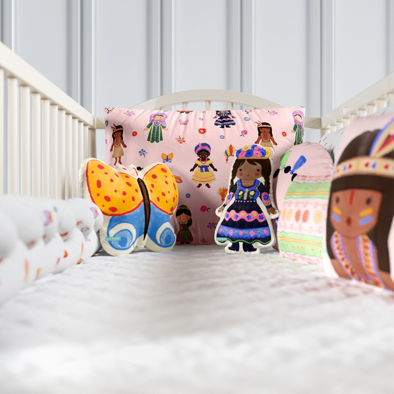 Kit Berço Trança Meninas do Mundo