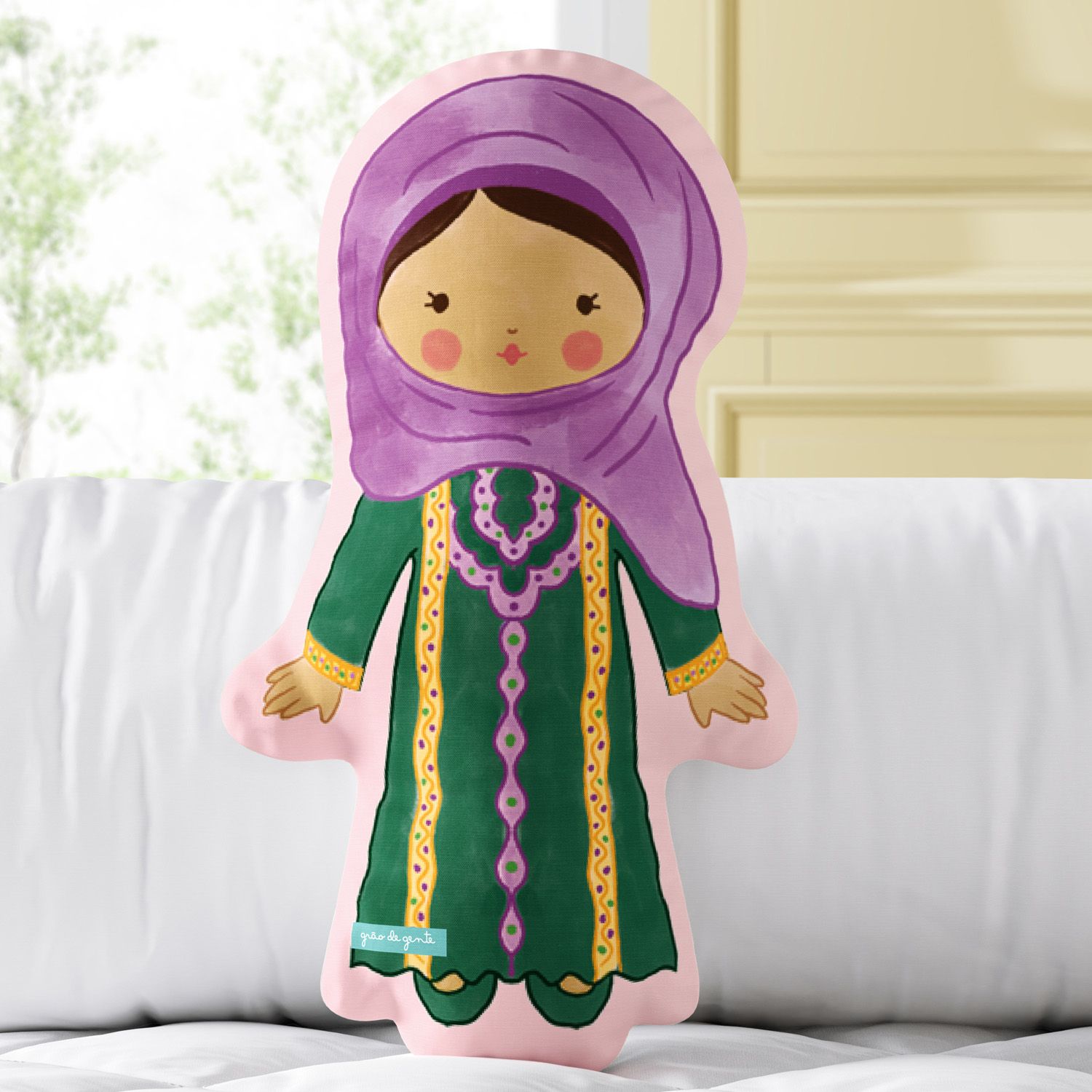 Almofada Meninas do Mundo Aysha 31cm