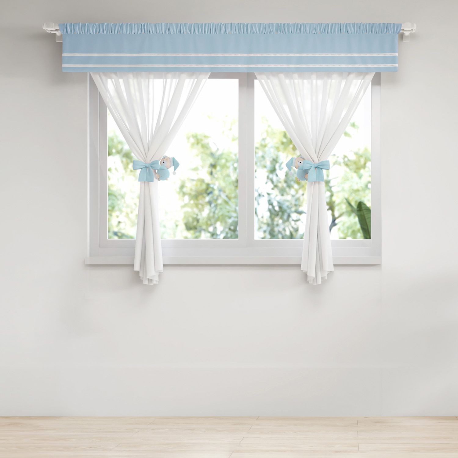 Cortina Branco Clássico 1,50m