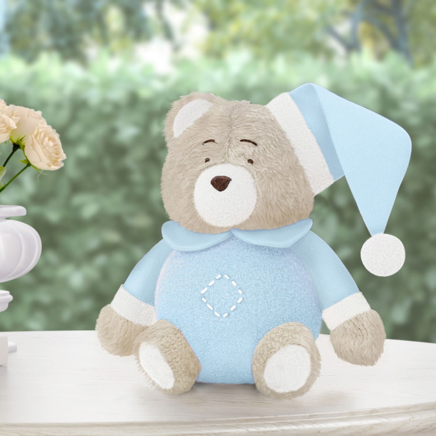 Urso de Pelúcia Soneca Azul 12cm