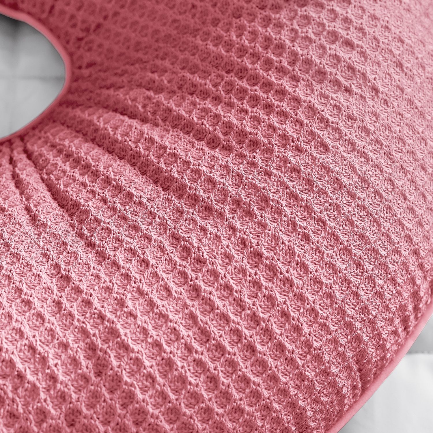 Almofada Amamentação Tricot Colmeia Branco