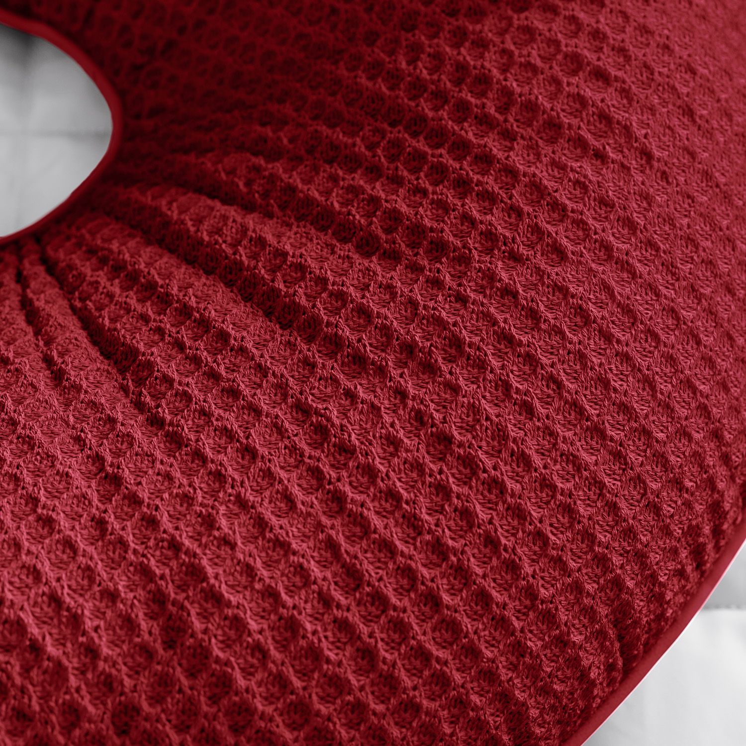 Almofada Amamentação Tricot Colmeia Branco