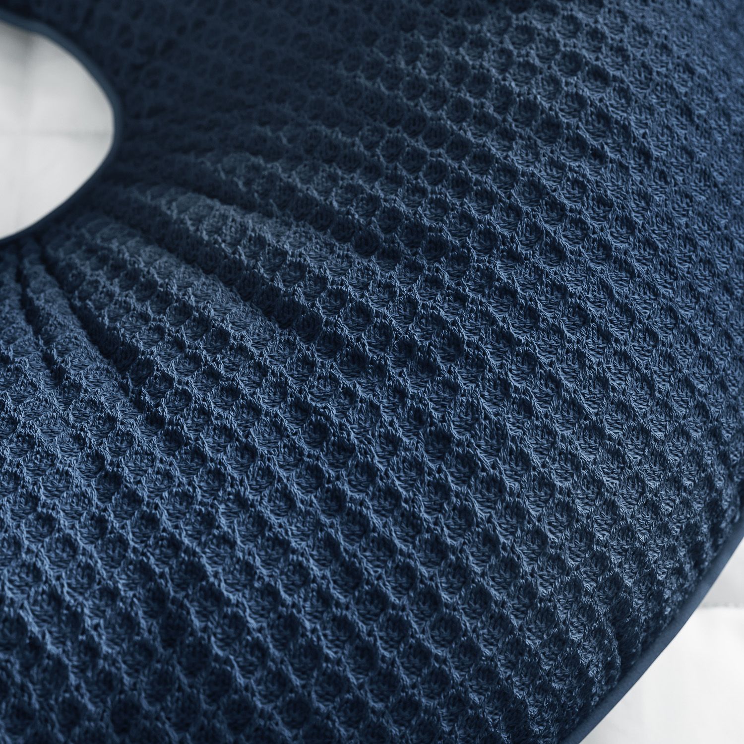 Almofada Amamentação Tricot Colmeia Branco