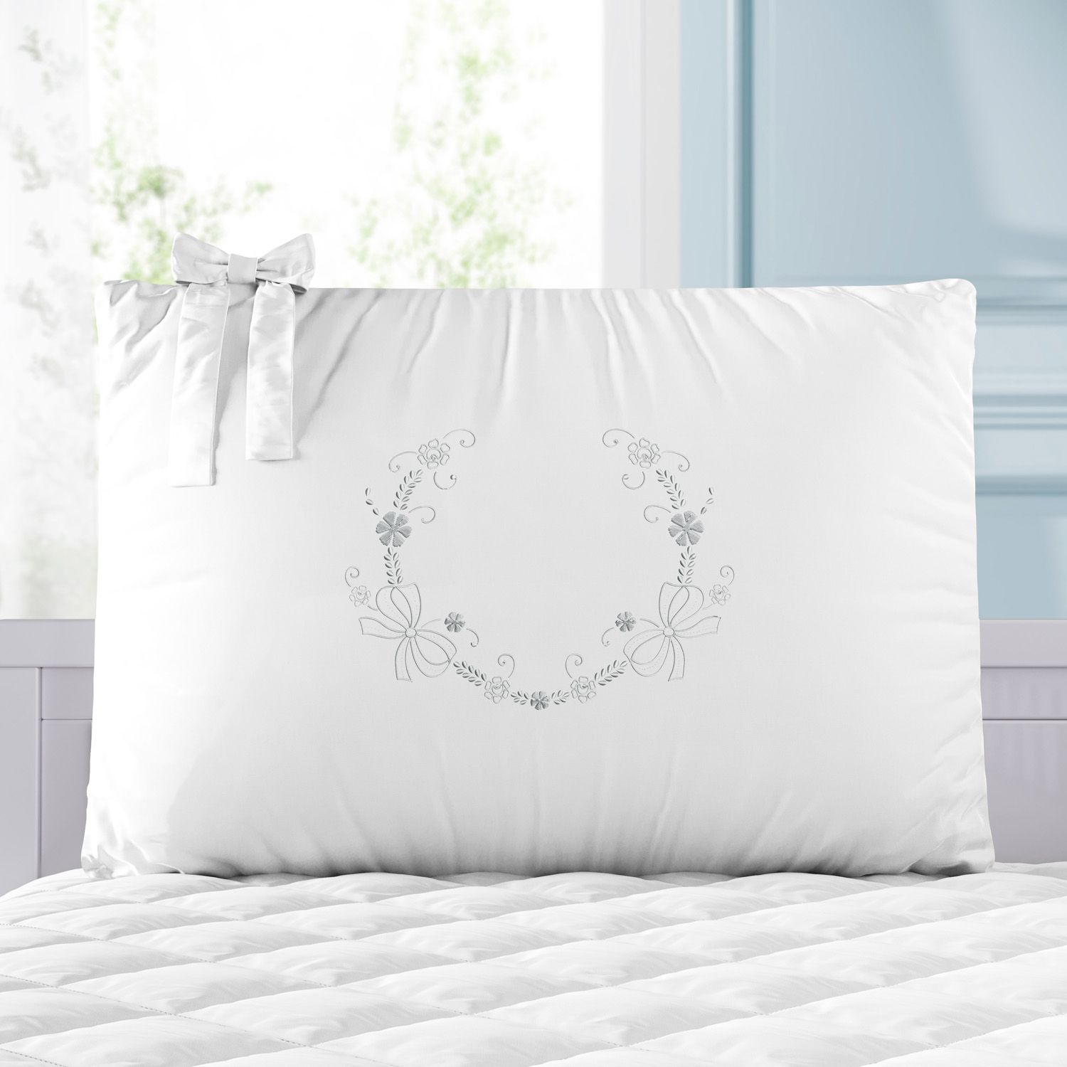 Kit Berço Arabesco Branco e Dourado