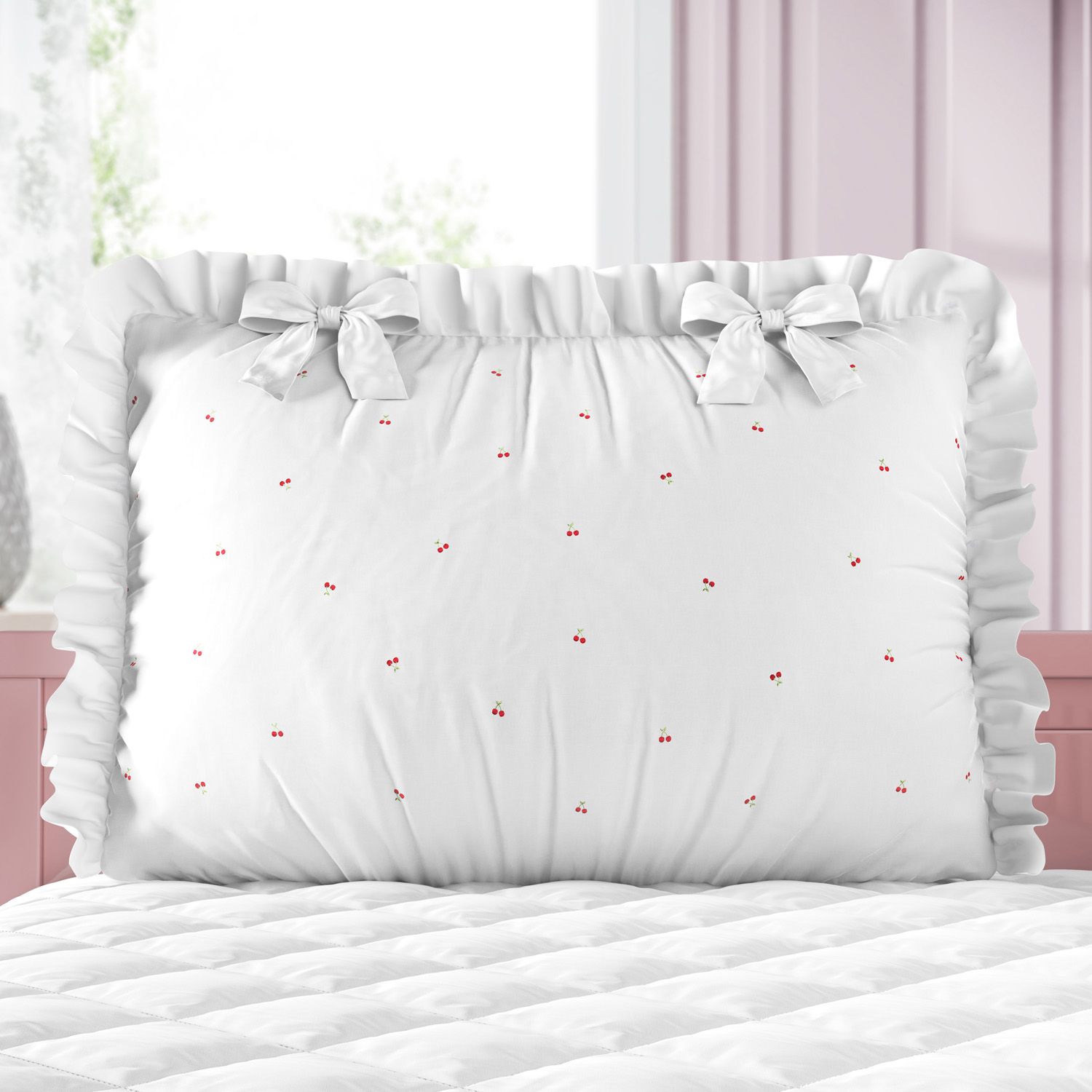 Kit Berço Cerejinhas Rosa