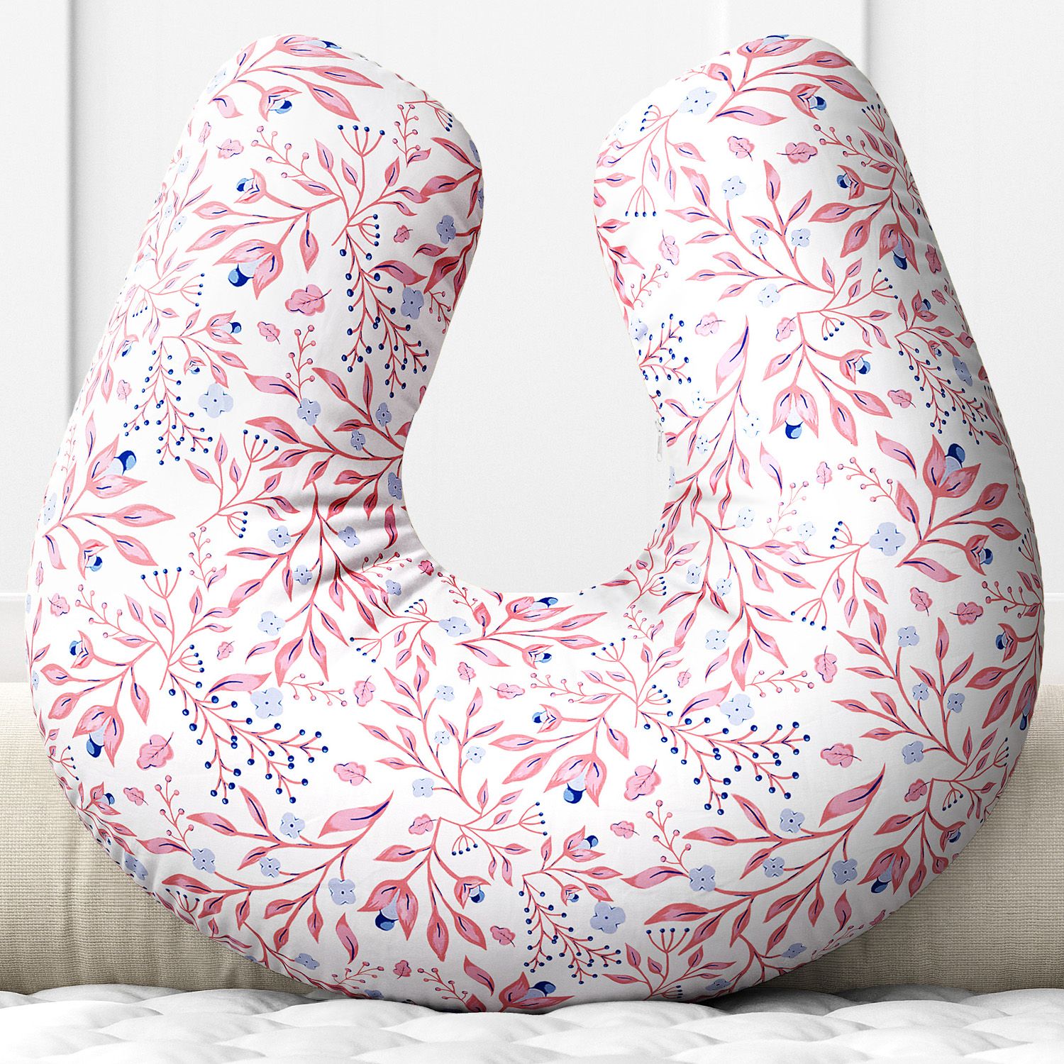 Almofada Amamentação Folhas do Bosque Verde