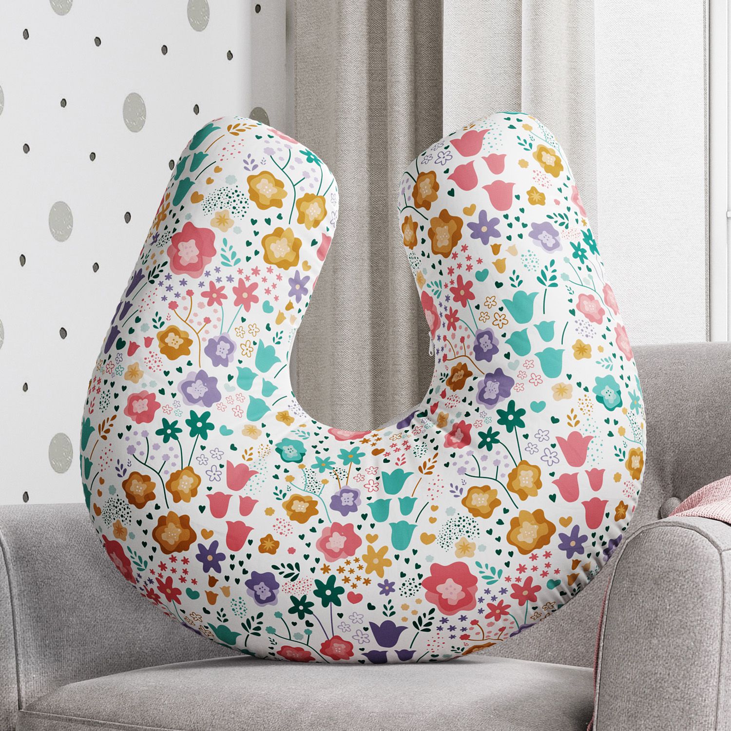 Almofada Amamentação Flores