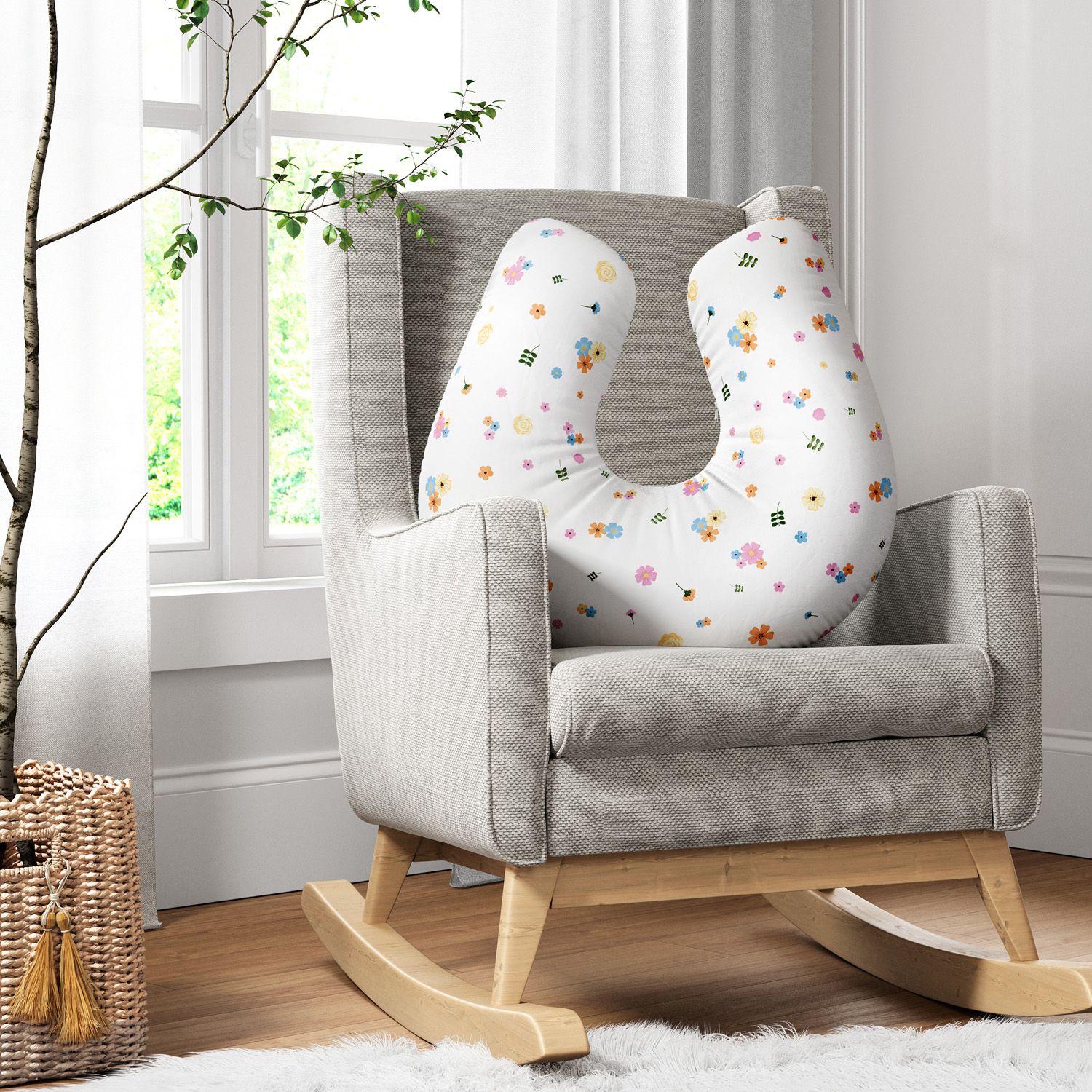 Almofada Amamentação Floral