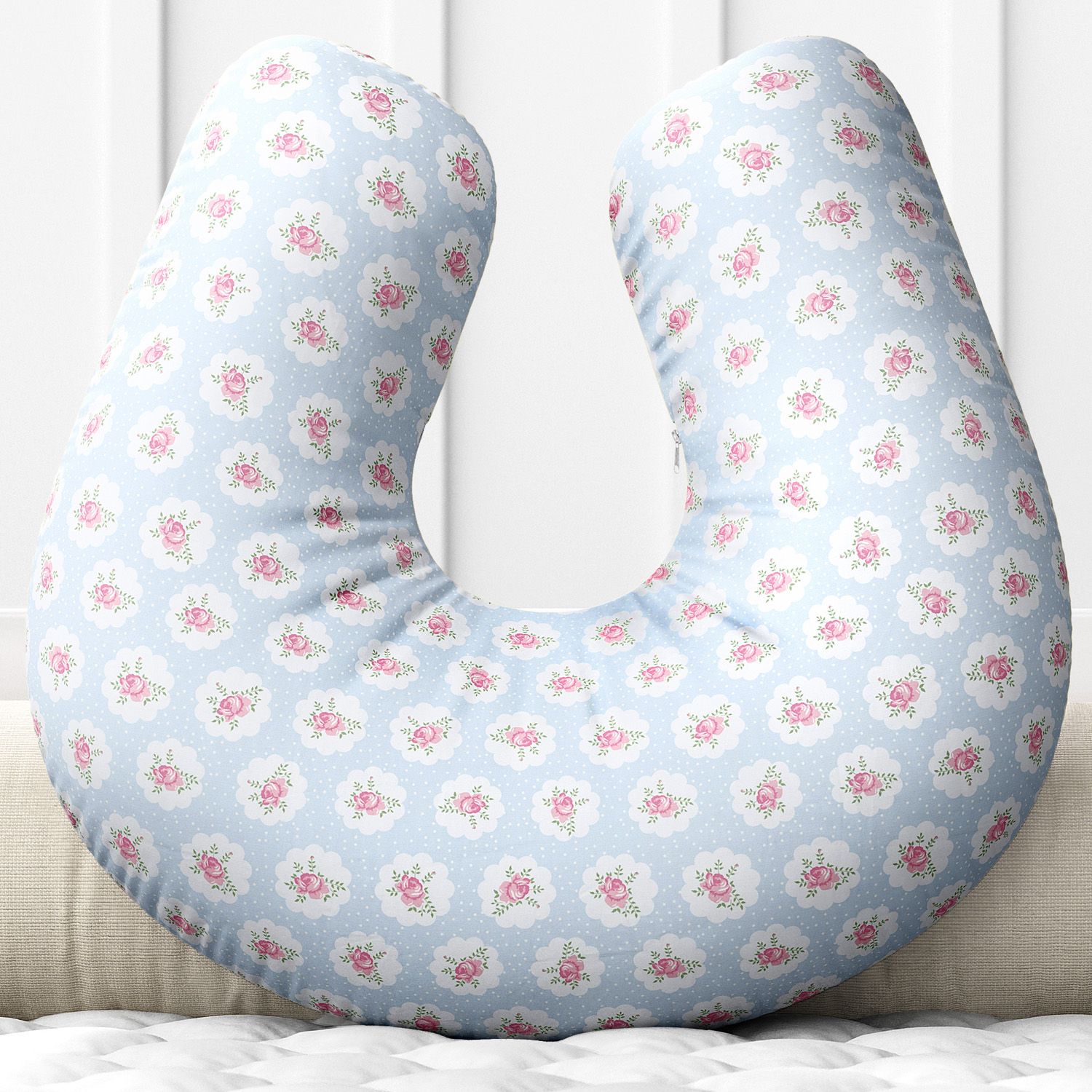 Almofada Amamentação Floral Liberty Poá