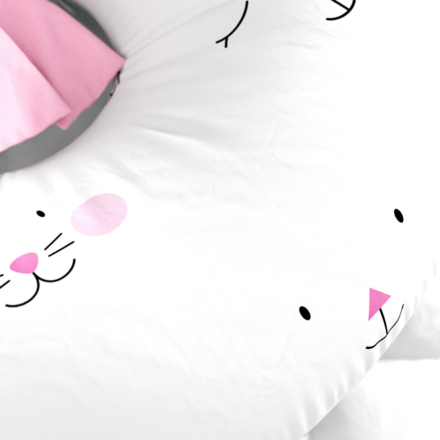 Almofada Amamentação Amiguinhos Azul com Laço