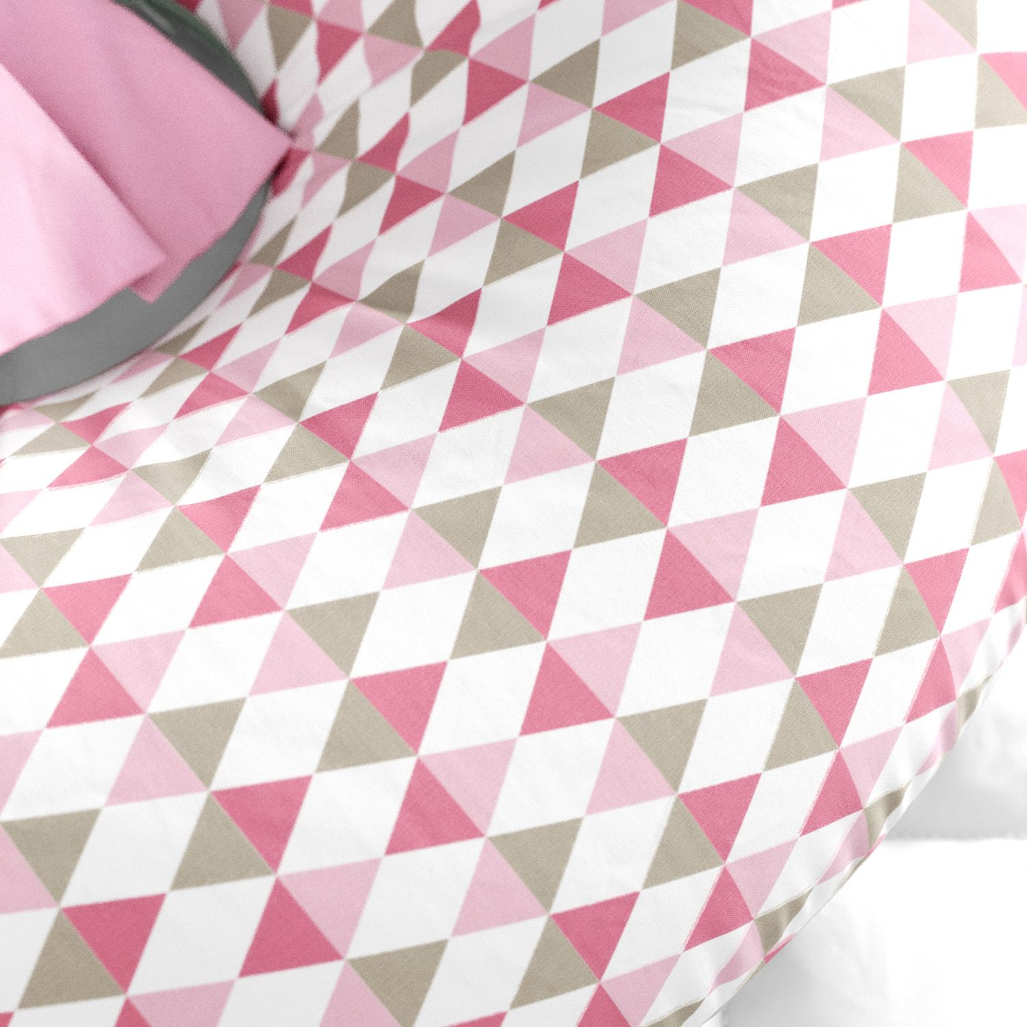 Almofada Amamentação Losango Azul com Laço