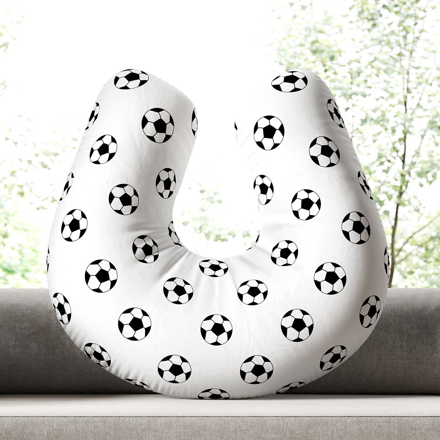 Almofada Amamentação Bolas de Futebol