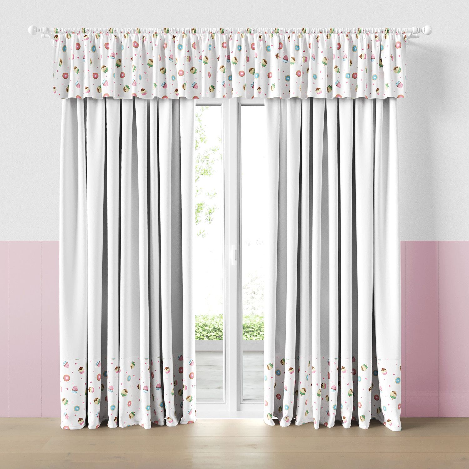 Cortina Infantil e Bebê Docinho Colorido — vista alternativa