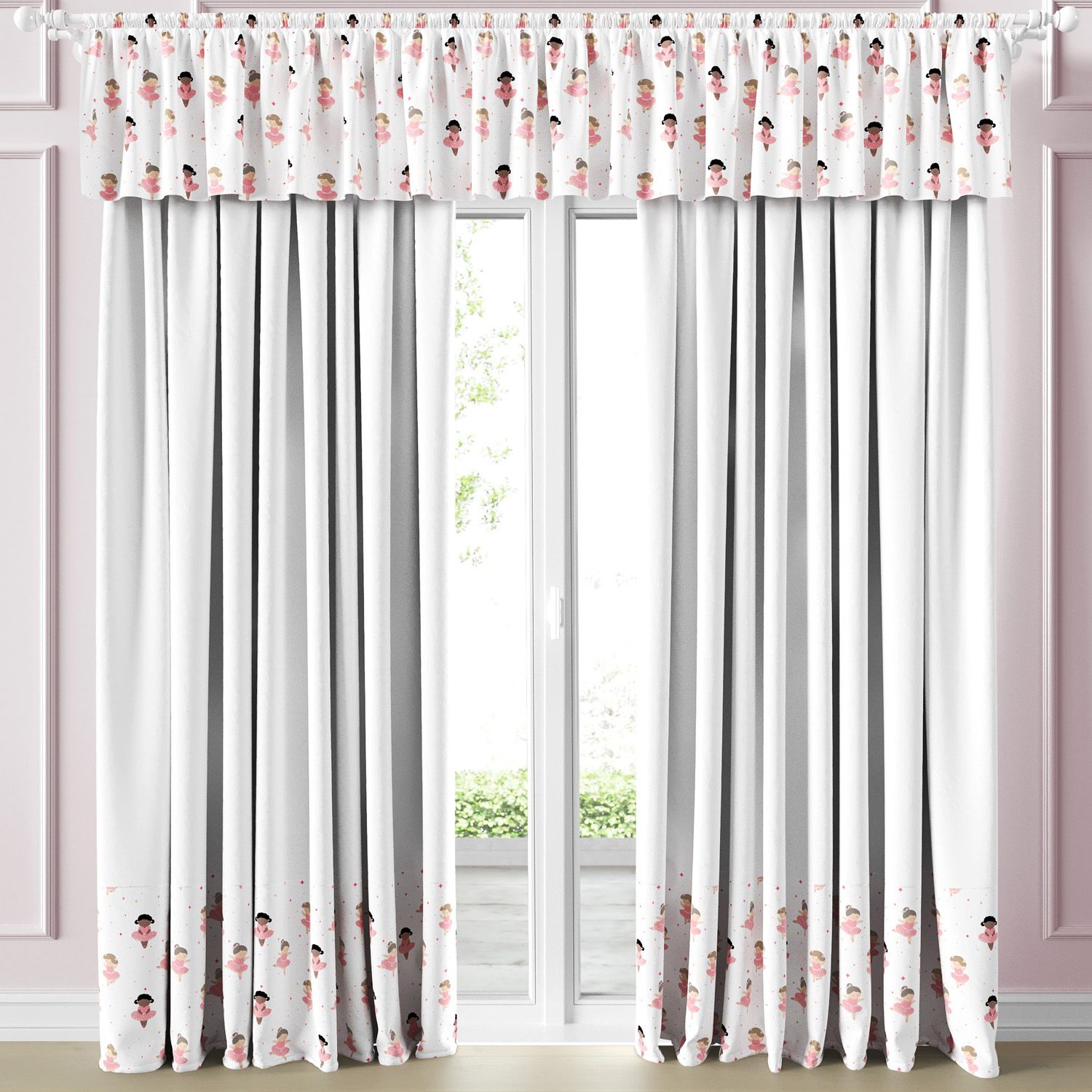 Cortina Infantil e Bebê Bailarinas Baby