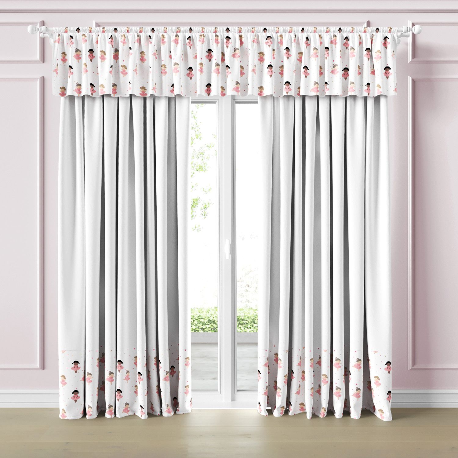 Cortina Infantil e Bebê Bailarinas Baby