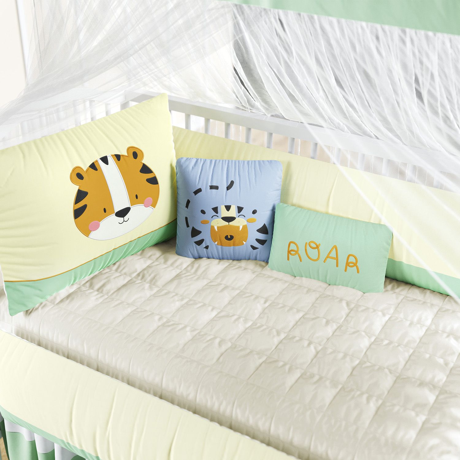 Kit Berço Carinha de Tigre